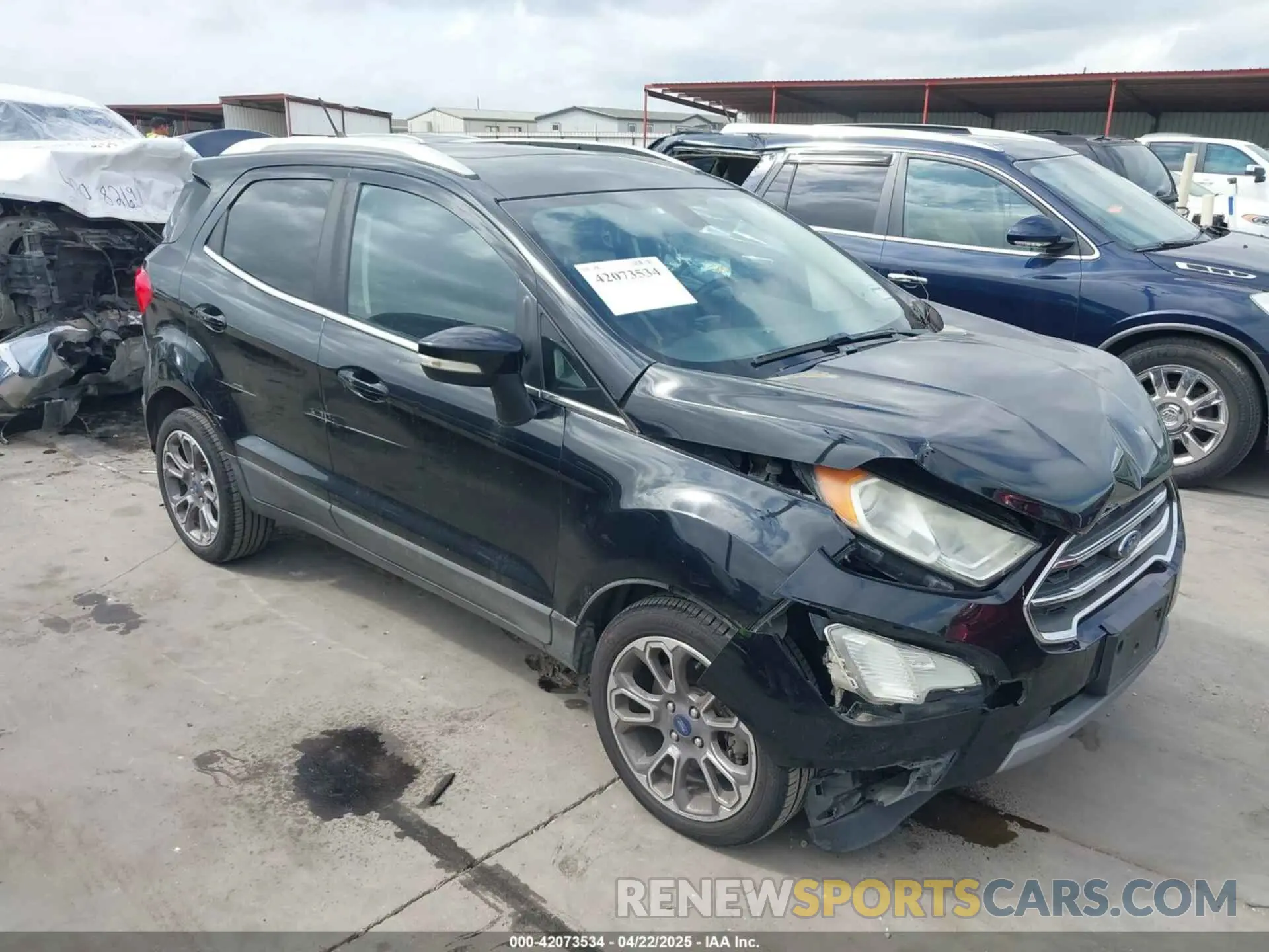 1 Photograph of a damaged car MAJ3S2KE5KC267816 FORD ECOSPORT 2019