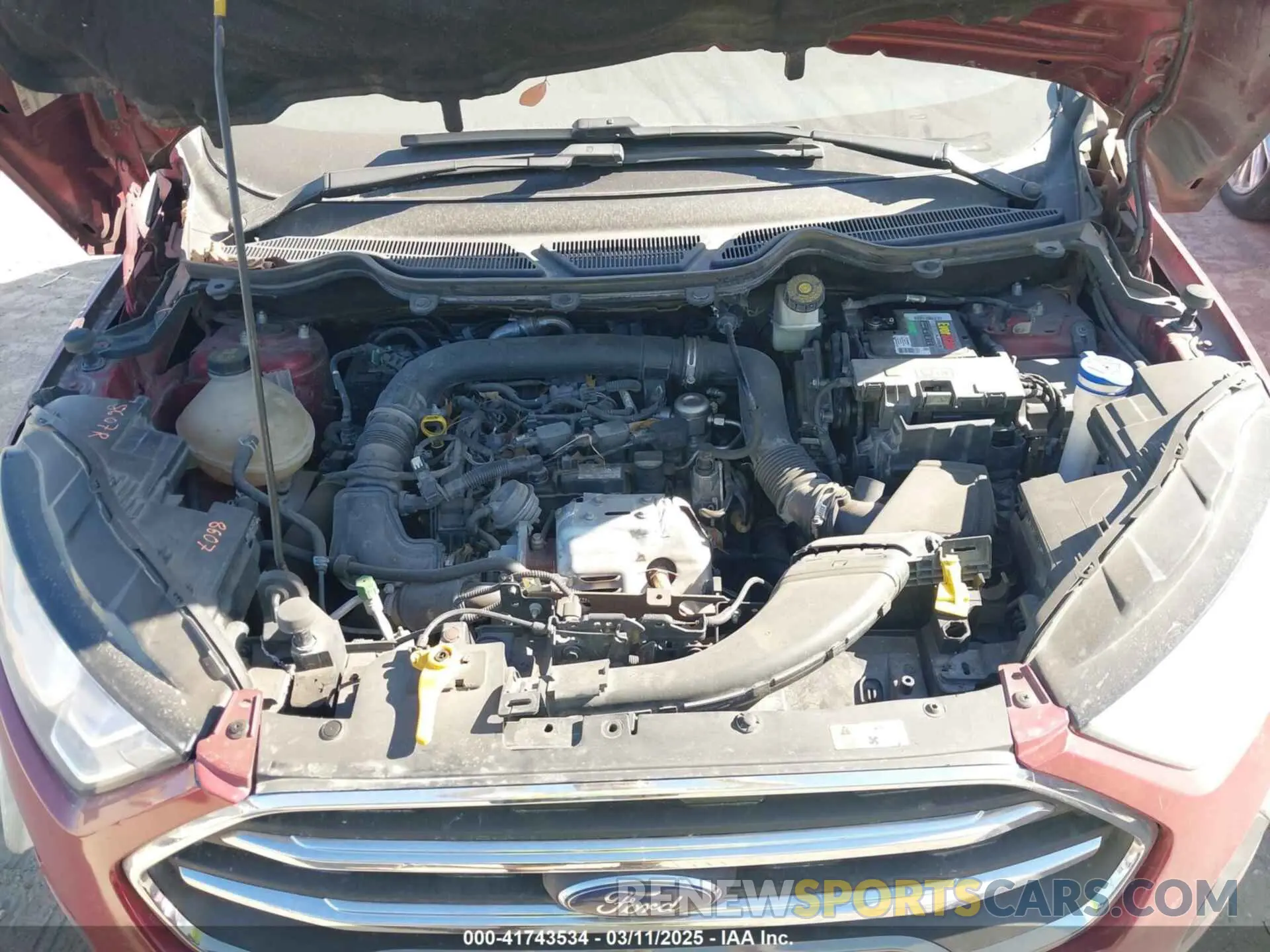 10 Photograph of a damaged car MAJ3S2KEXKC272574 FORD ECOSPORT 2019