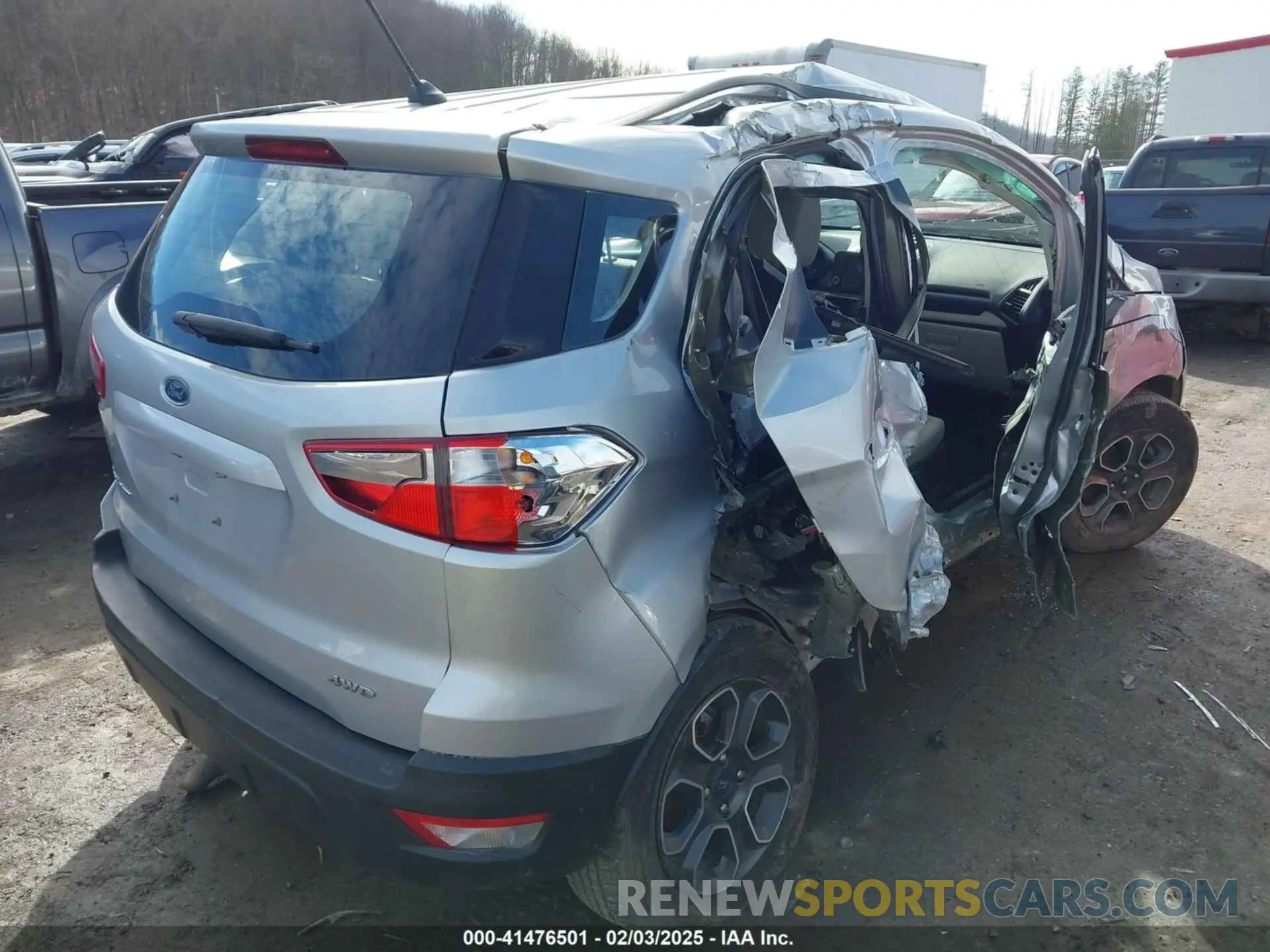 4 Photograph of a damaged car MAJ6S3FL0KC264995 FORD ECOSPORT 2019