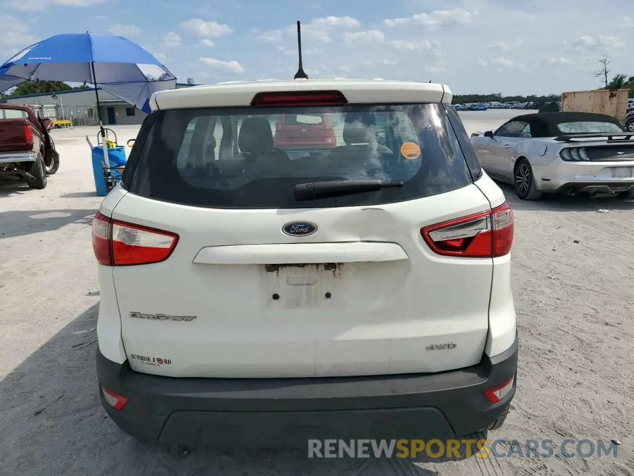 6 Photograph of a damaged car MAJ6S3FL4KC252848 FORD ECOSPORT 2019