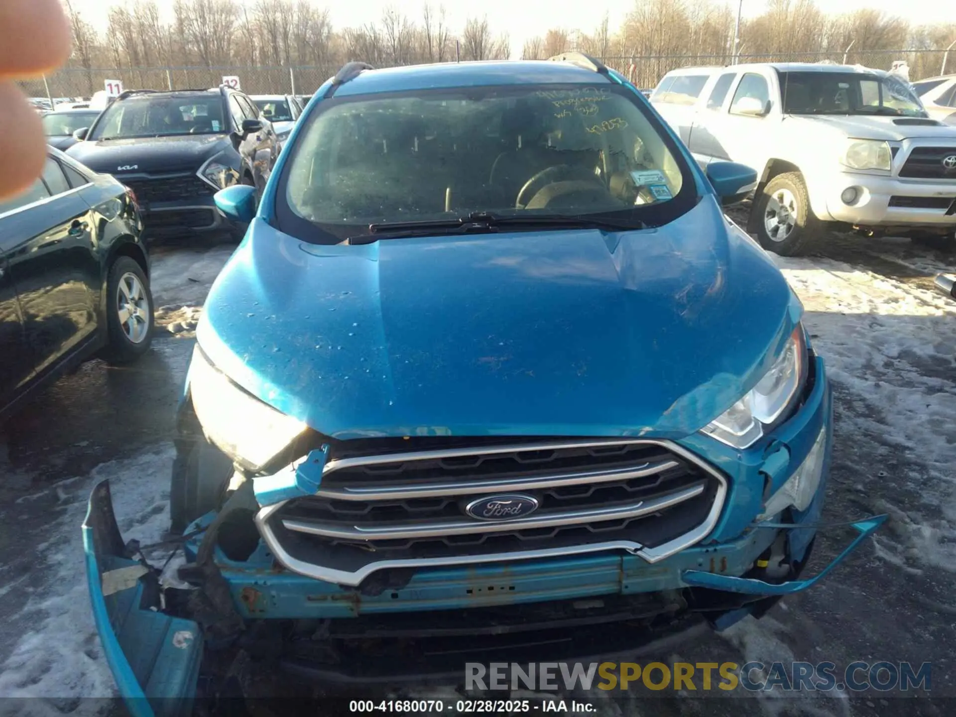 12 Photograph of a damaged car MAJ6S3GL0KC270598 FORD ECOSPORT 2019
