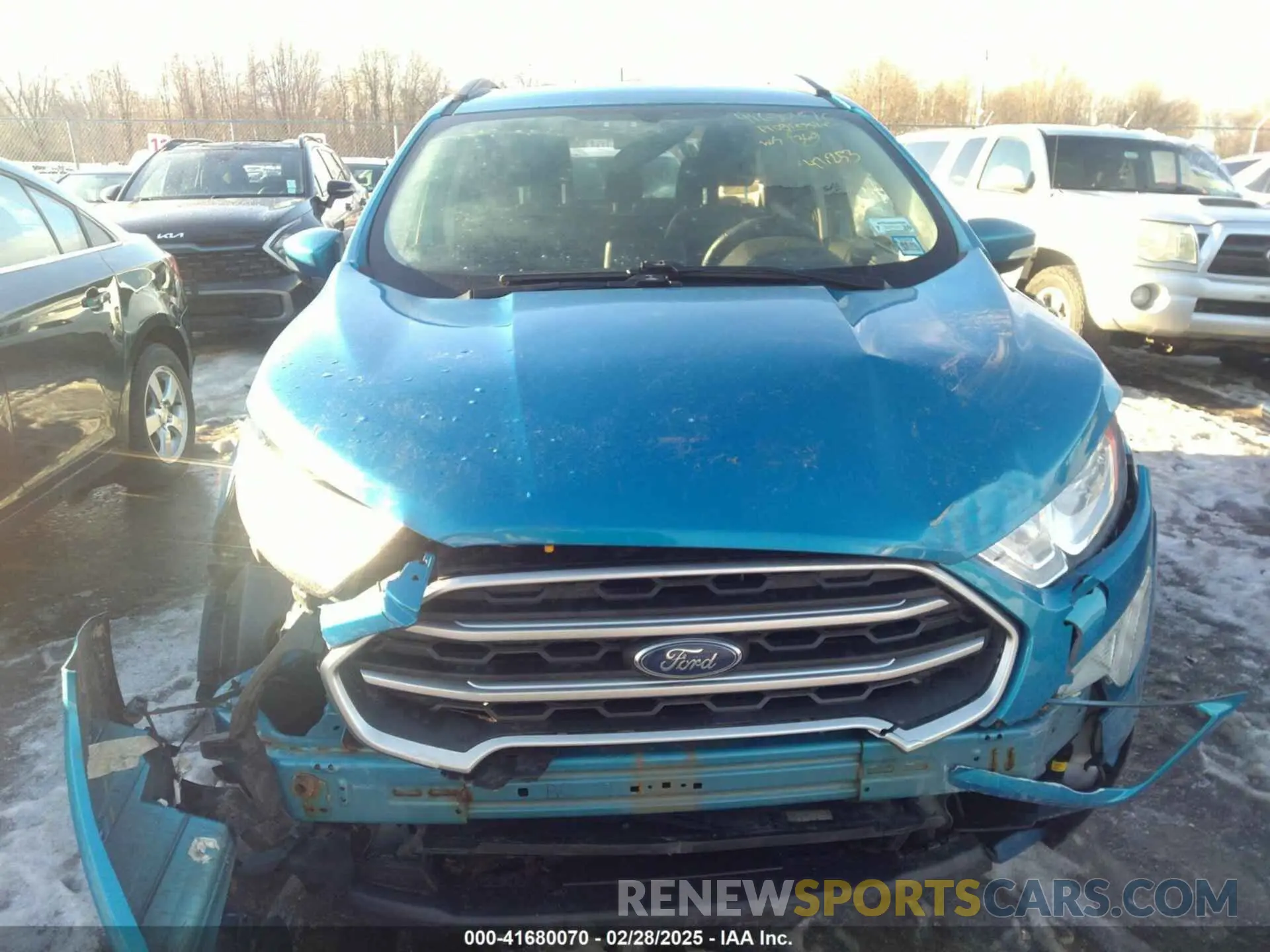 6 Photograph of a damaged car MAJ6S3GL0KC270598 FORD ECOSPORT 2019