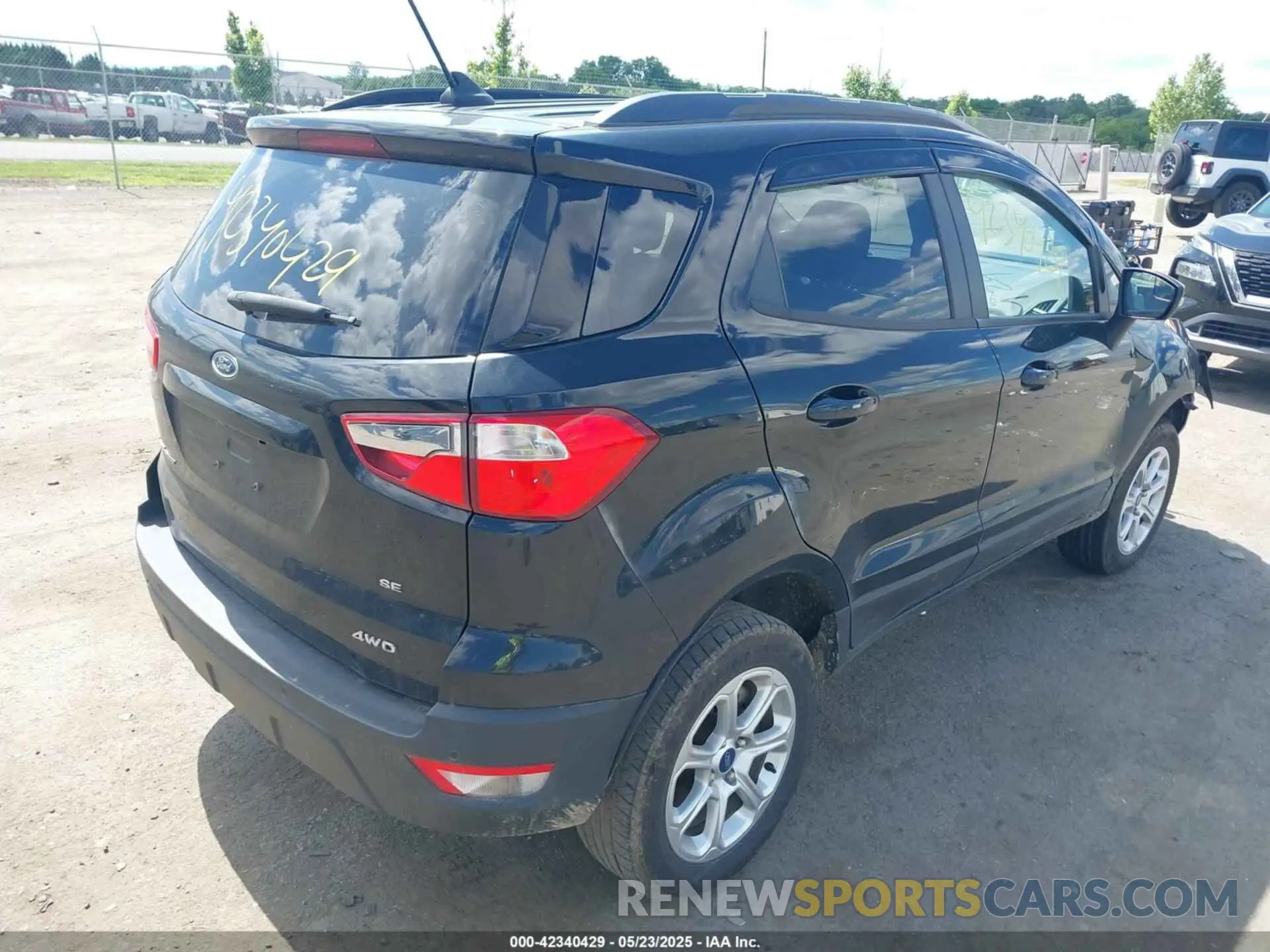 4 Photograph of a damaged car MAJ6S3GL1KC269539 FORD ECOSPORT 2019