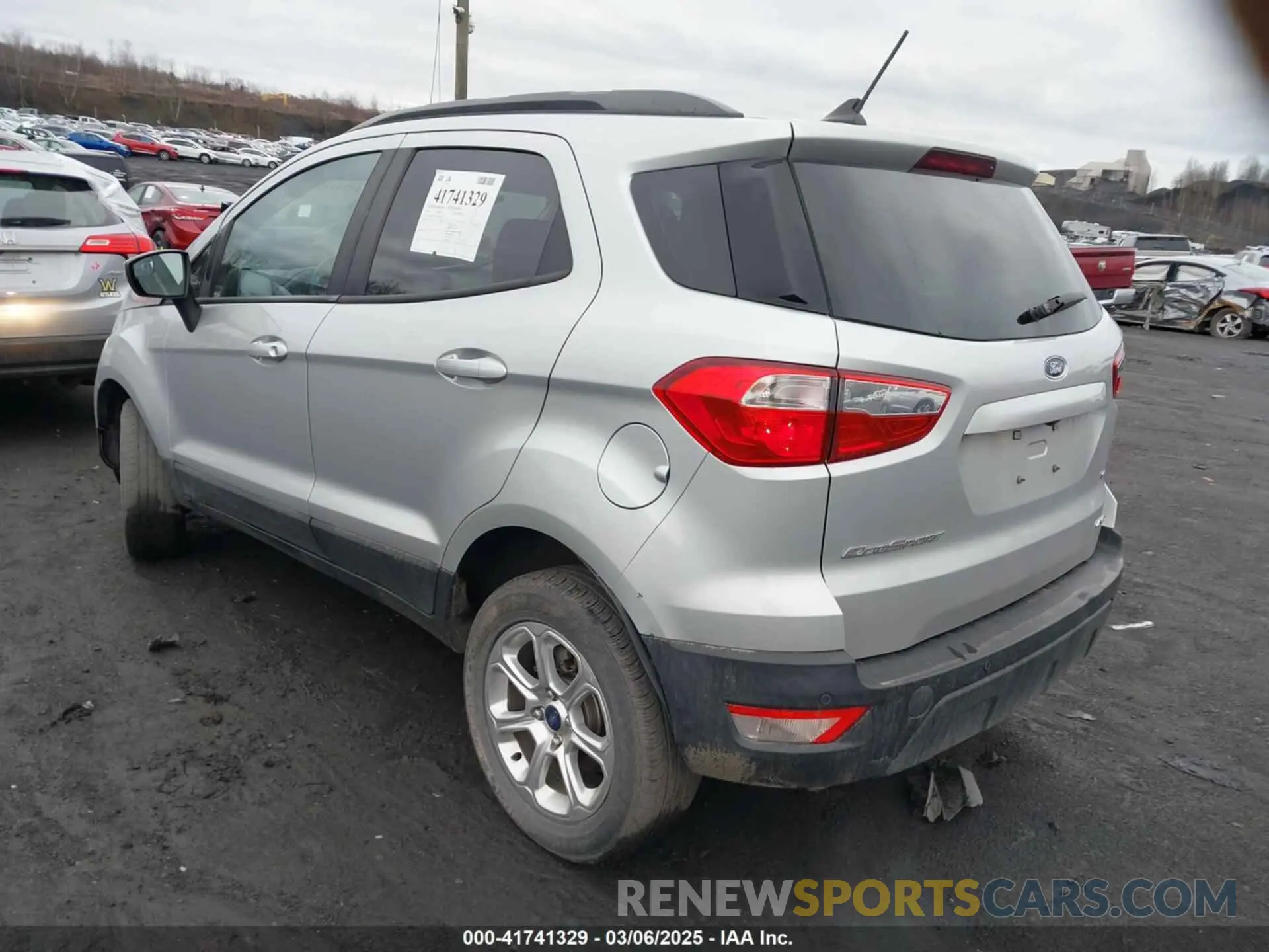 3 Photograph of a damaged car MAJ6S3GL2KC263846 FORD ECOSPORT 2019