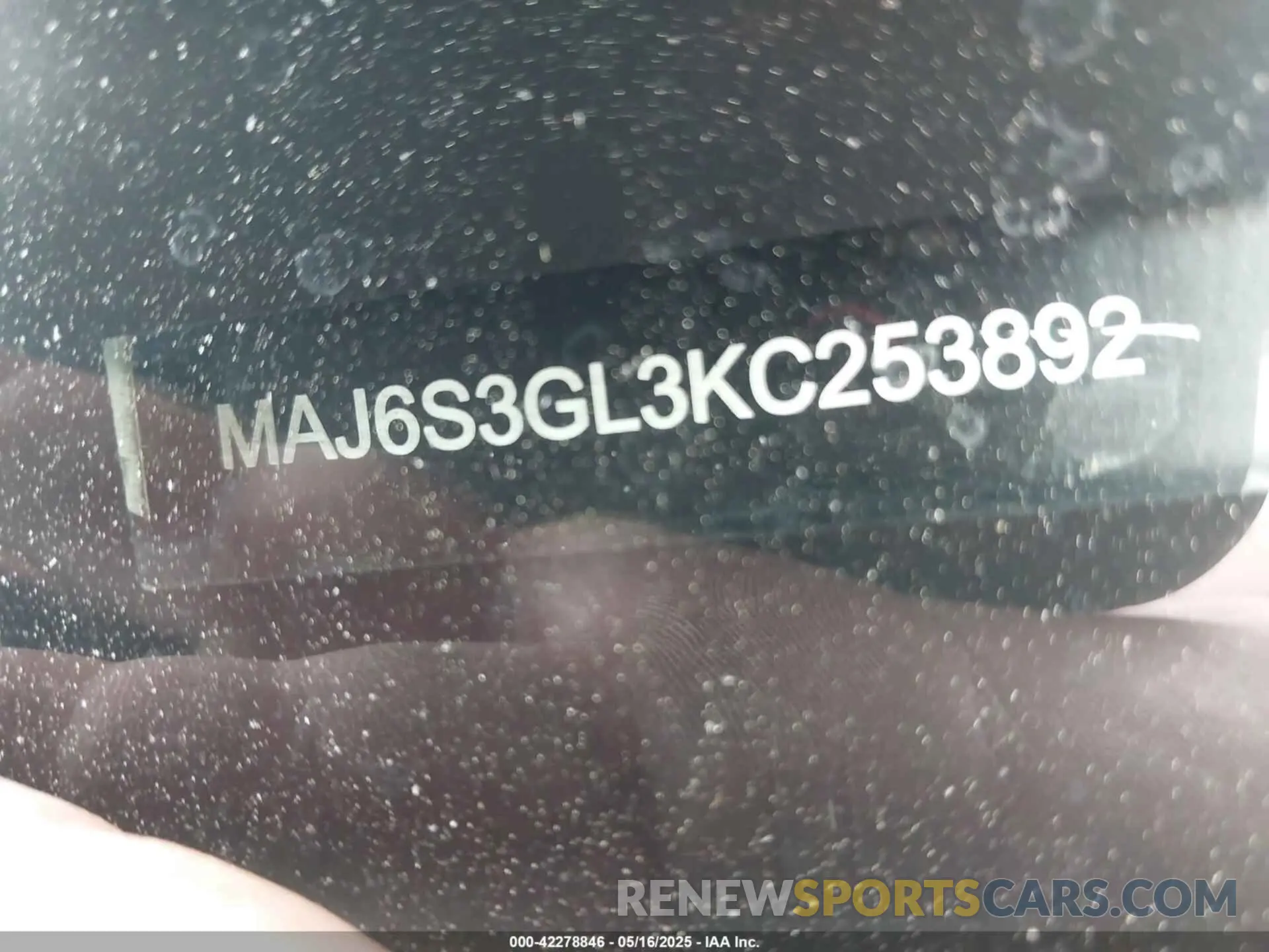9 Photograph of a damaged car MAJ6S3GL3KC253892 FORD ECOSPORT 2019