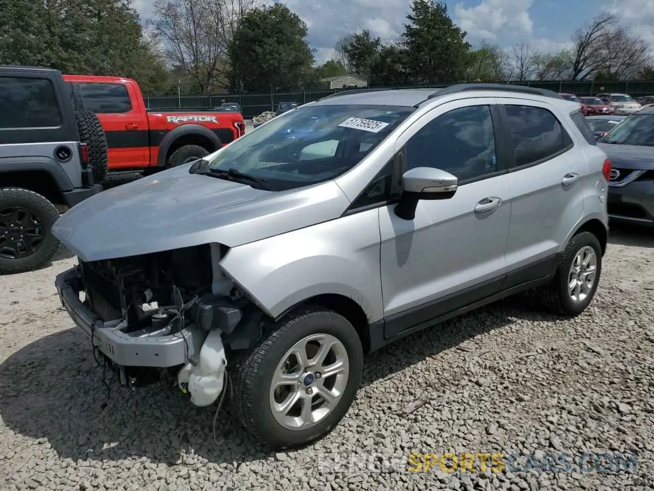 1 Photograph of a damaged car MAJ6S3GL4KC308933 FORD ECOSPORT 2019