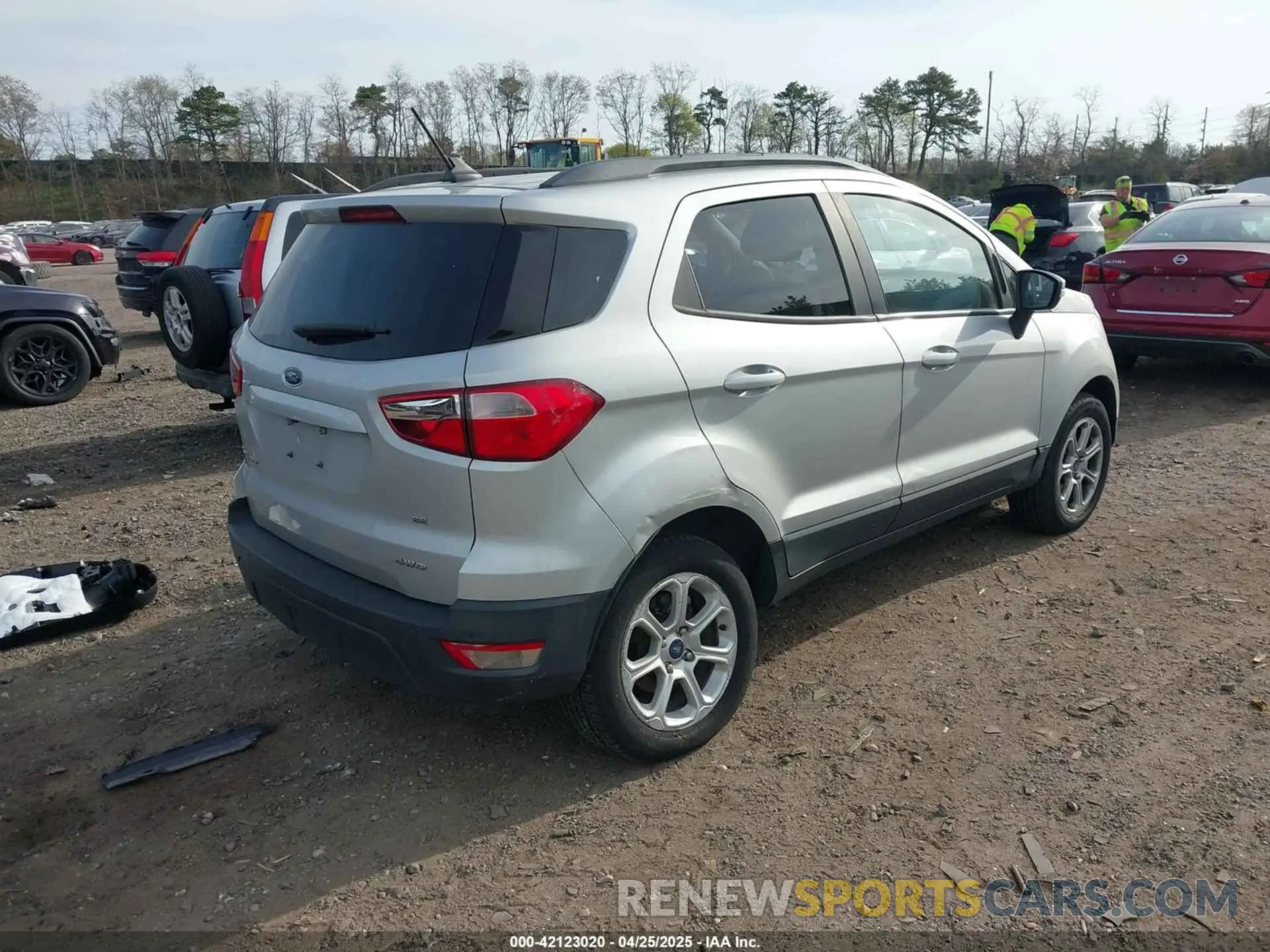 4 Photograph of a damaged car MAJ6S3GL8KC258683 FORD ECOSPORT 2019
