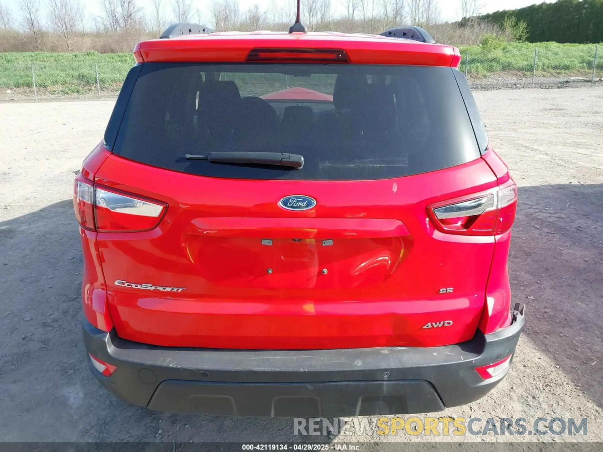 16 Photograph of a damaged car MAJ6S3GL9KC294995 FORD ECOSPORT 2019