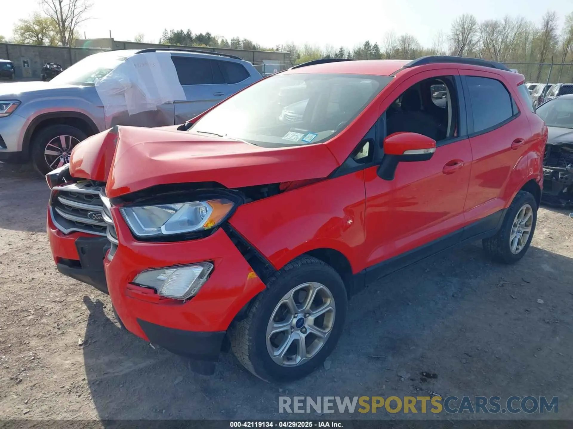 2 Photograph of a damaged car MAJ6S3GL9KC294995 FORD ECOSPORT 2019