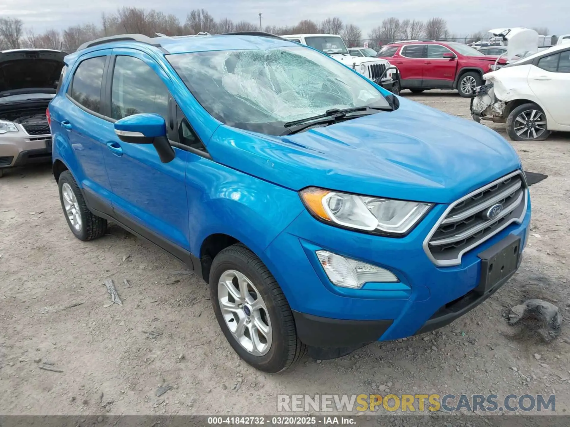 1 Photograph of a damaged car MAJ6S3GLXKC276831 FORD ECOSPORT 2019