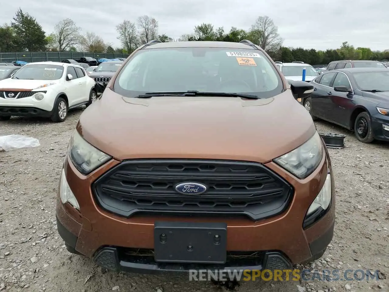 5 Photograph of a damaged car MAJ6S3JL1KC254371 FORD ECOSPORT 2019