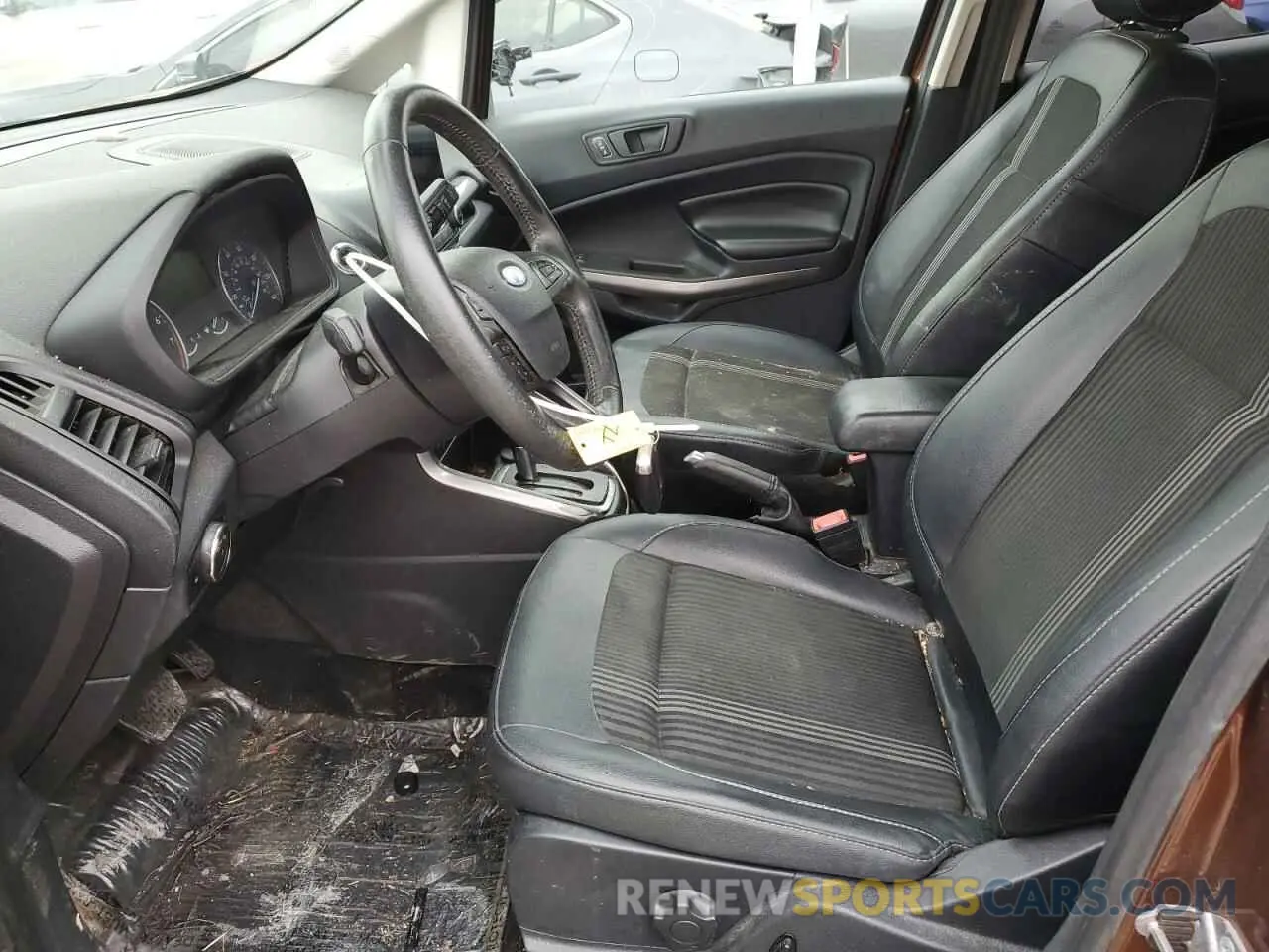 7 Photograph of a damaged car MAJ6S3JL1KC254371 FORD ECOSPORT 2019