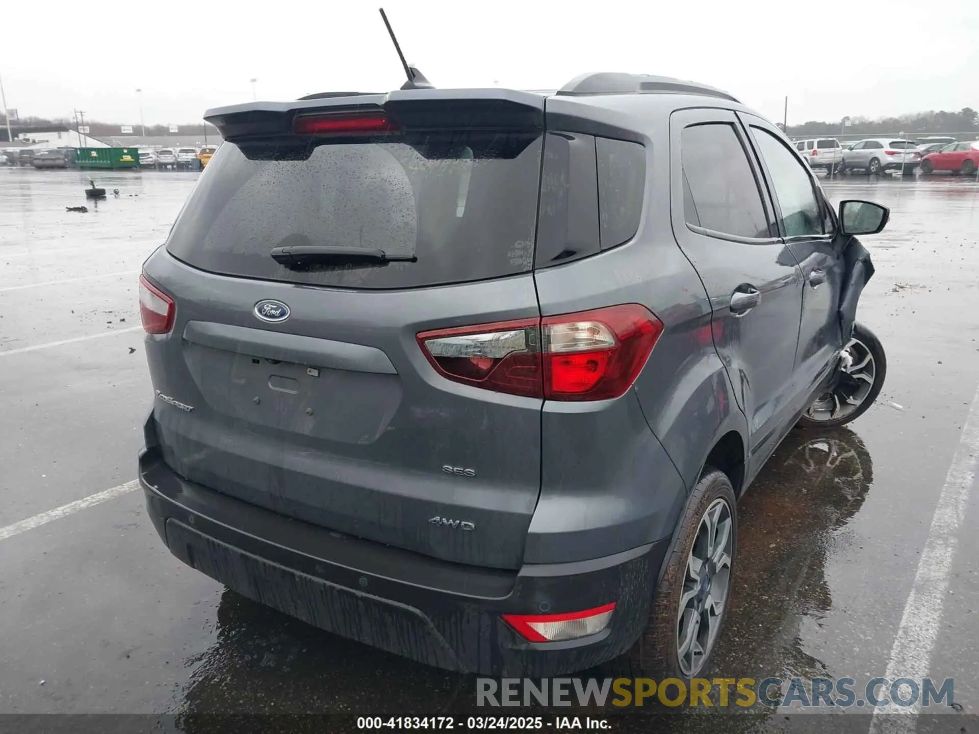4 Photograph of a damaged car MAJ6S3JL2KC254718 FORD ECOSPORT 2019