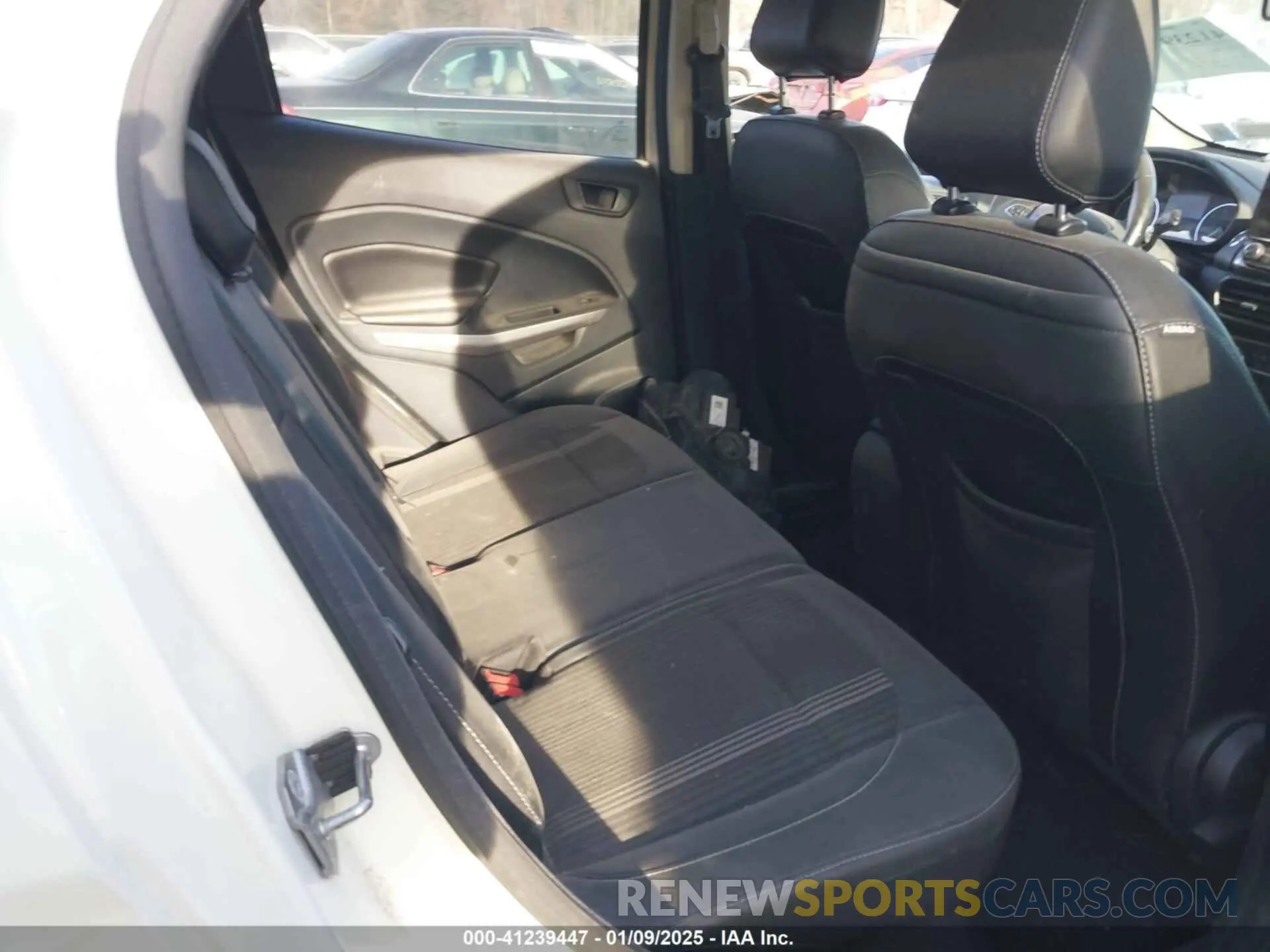 8 Photograph of a damaged car MAJ6S3JL7KC280909 FORD ECOSPORT 2019