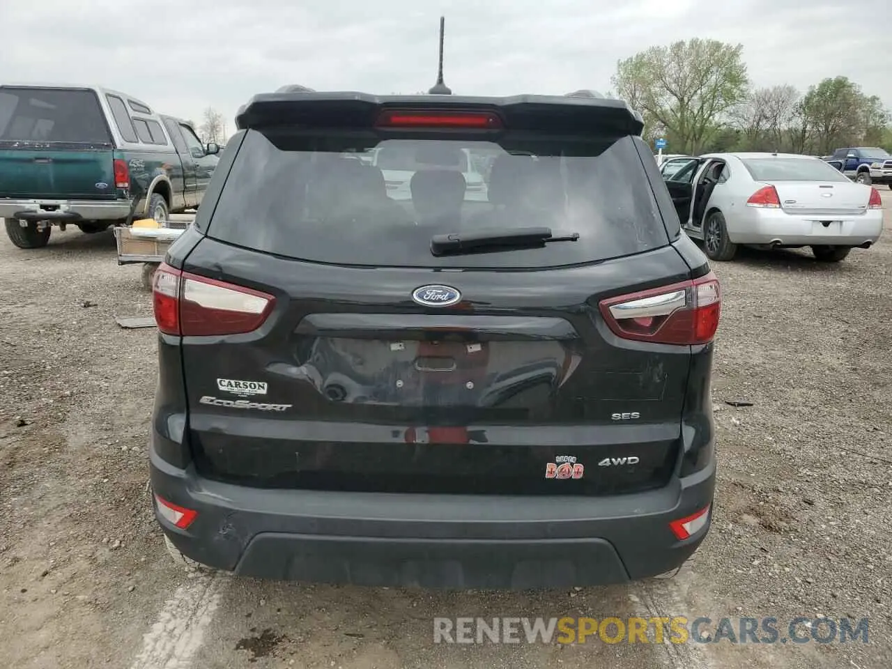 6 Photograph of a damaged car MAJ6S3JL9KC296531 FORD ECOSPORT 2019