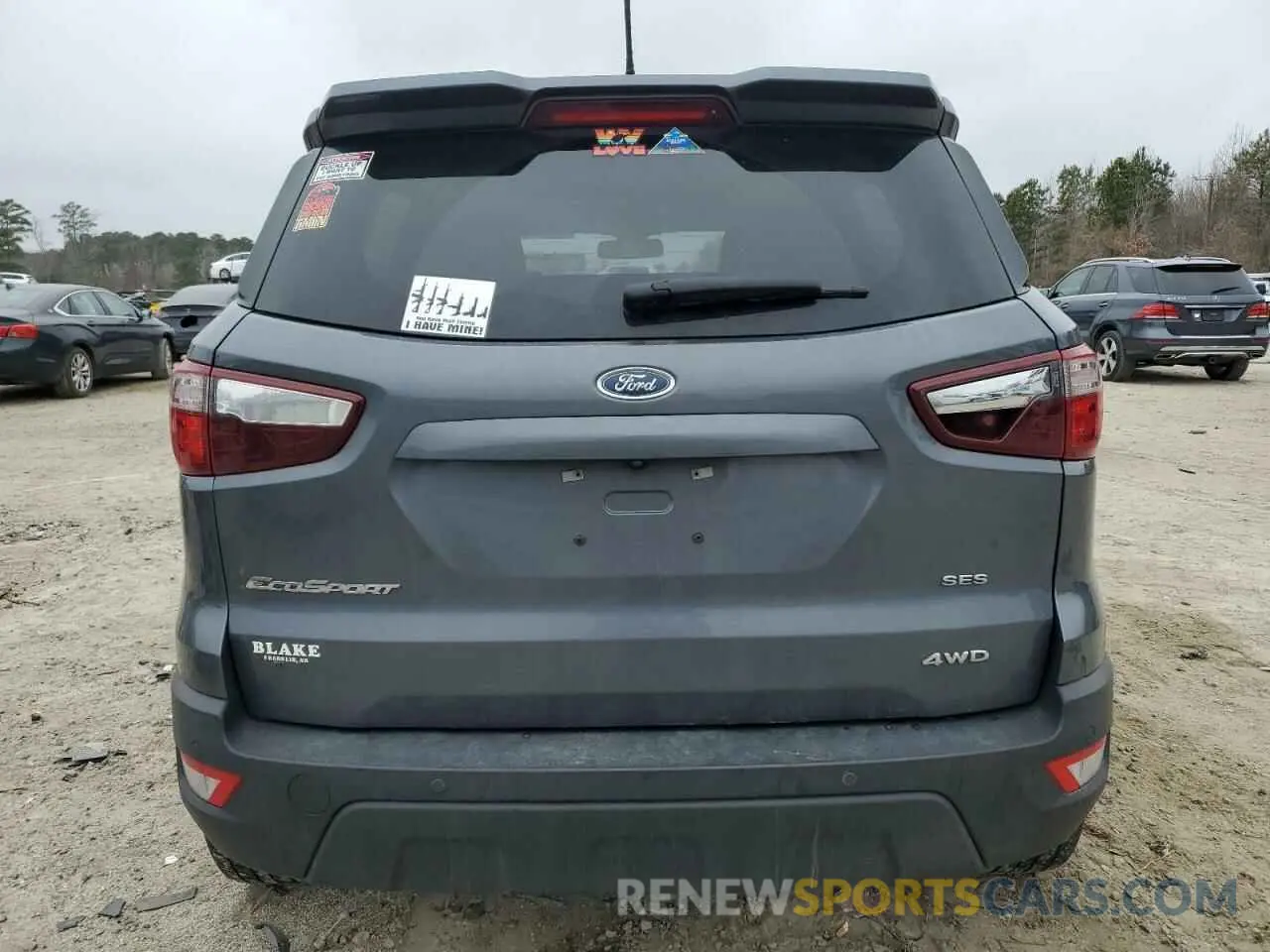 6 Photograph of a damaged car MAJ6S3JLXKC250206 FORD ECOSPORT 2019