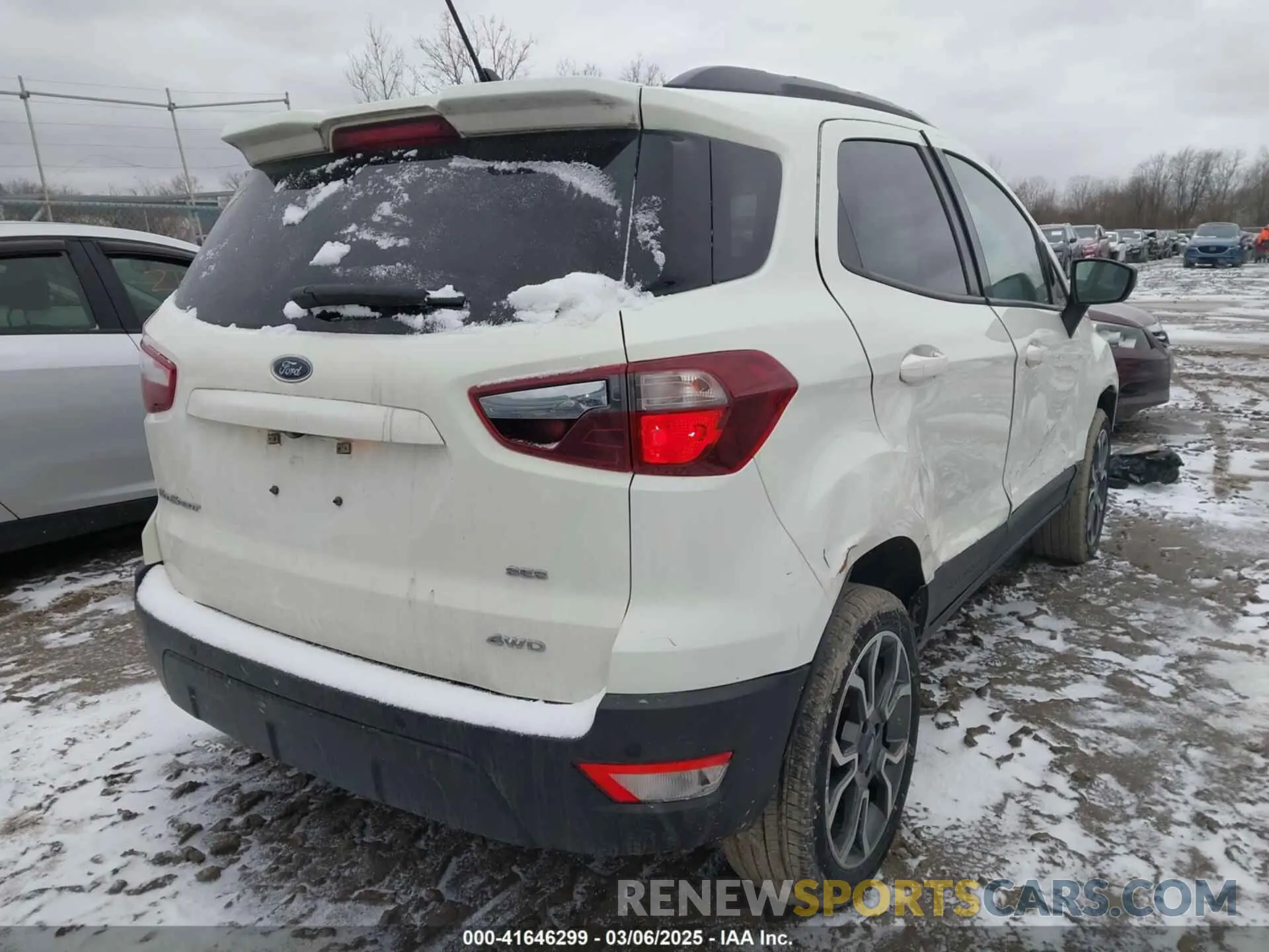4 Photograph of a damaged car MAJ6S3JLXKC294139 FORD ECOSPORT 2019