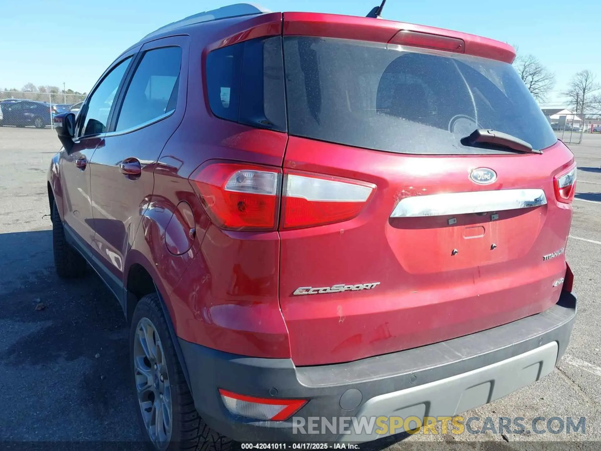 3 Photograph of a damaged car MAJ6S3KL0KC260421 FORD ECOSPORT 2019