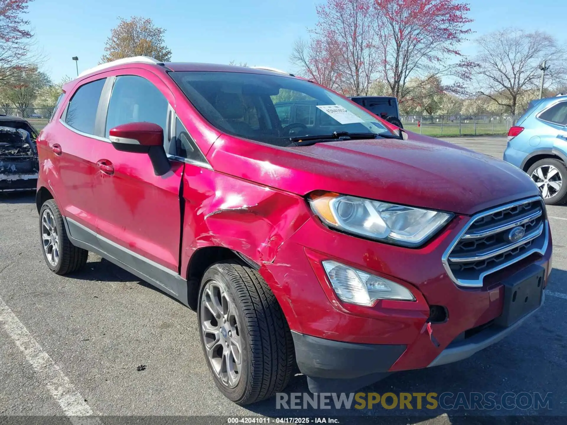6 Photograph of a damaged car MAJ6S3KL0KC260421 FORD ECOSPORT 2019