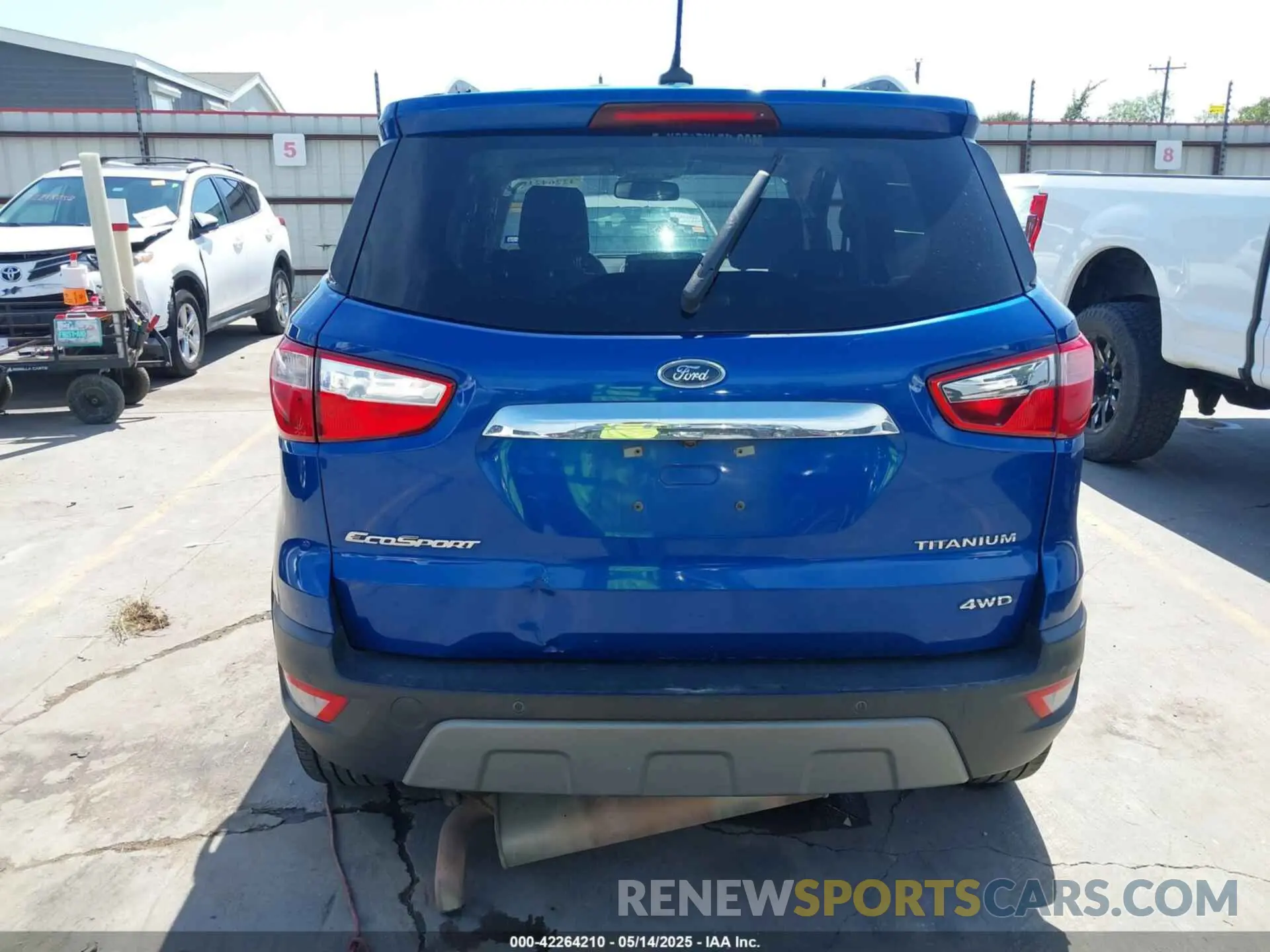 20 Photograph of a damaged car MAJ6S3KL0KC260936 FORD ECOSPORT 2019