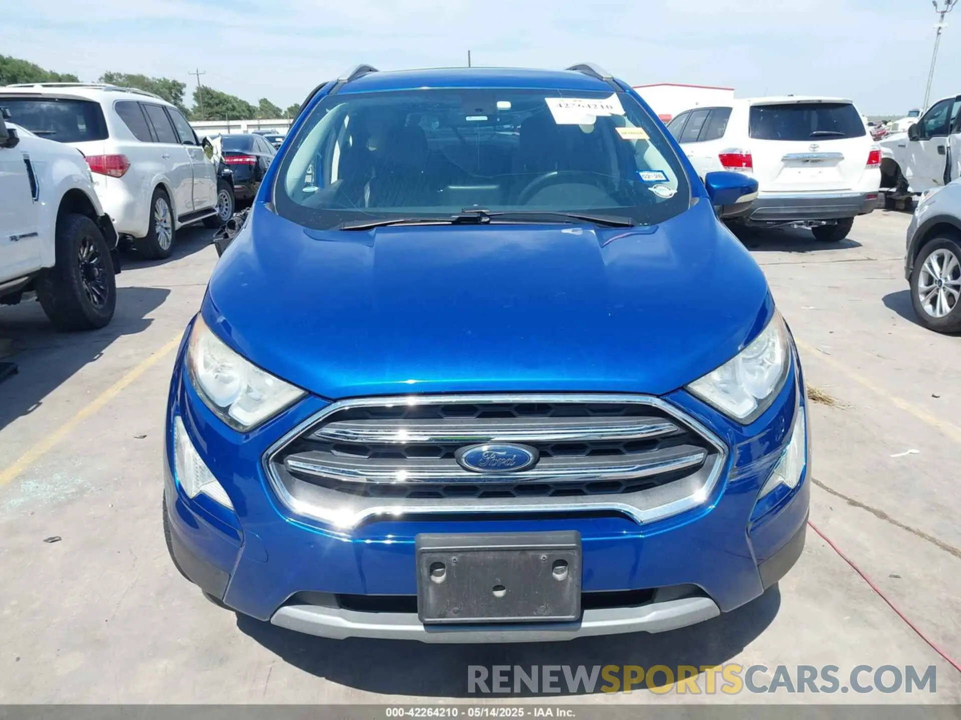 21 Photograph of a damaged car MAJ6S3KL0KC260936 FORD ECOSPORT 2019