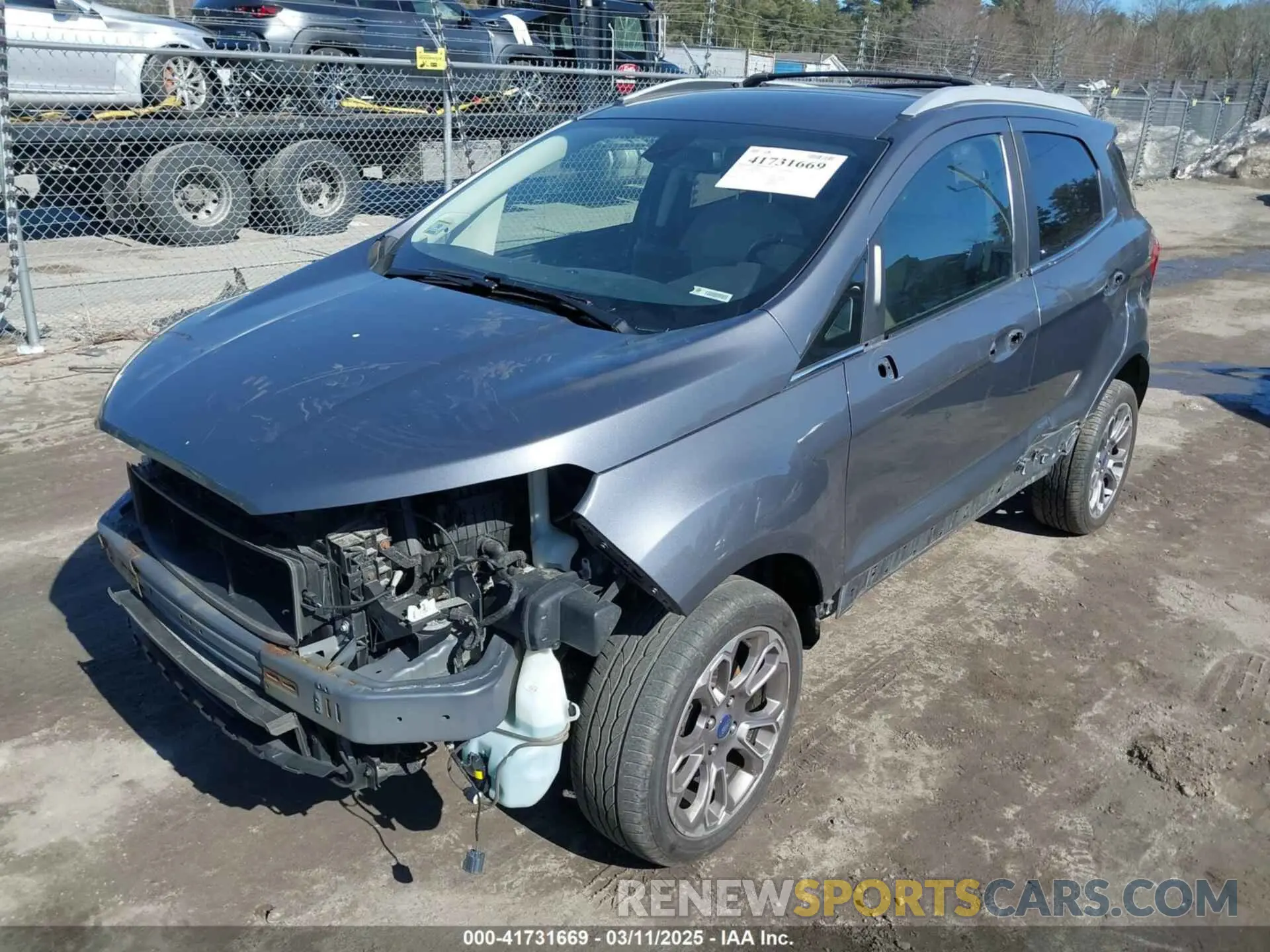 2 Photograph of a damaged car MAJ6S3KL0KC296626 FORD ECOSPORT 2019