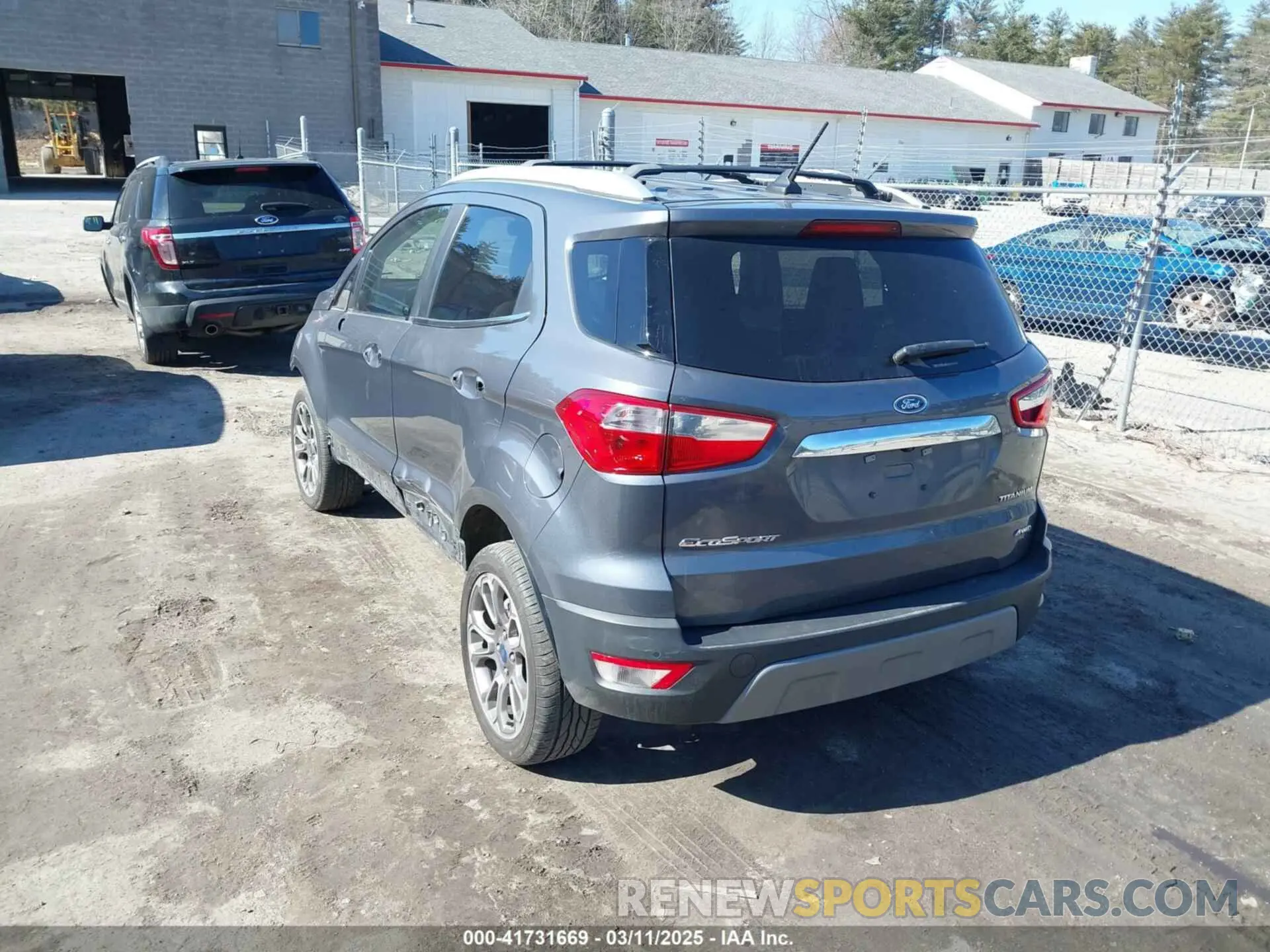 3 Photograph of a damaged car MAJ6S3KL0KC296626 FORD ECOSPORT 2019