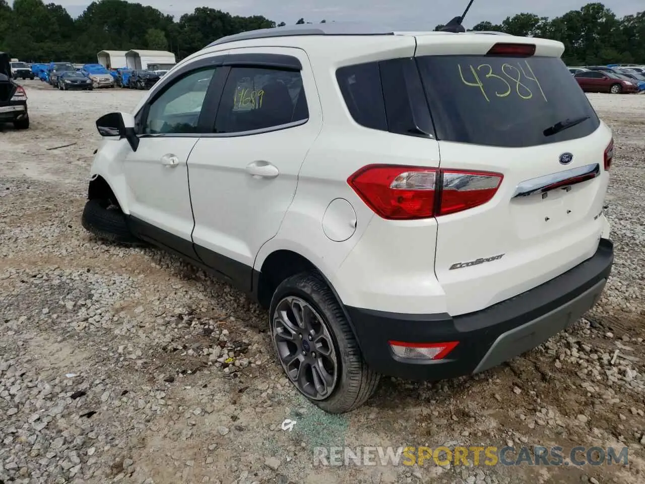 3 Photograph of a damaged car MAJ6S3KL1KC254384 FORD ECOSPORT 2019