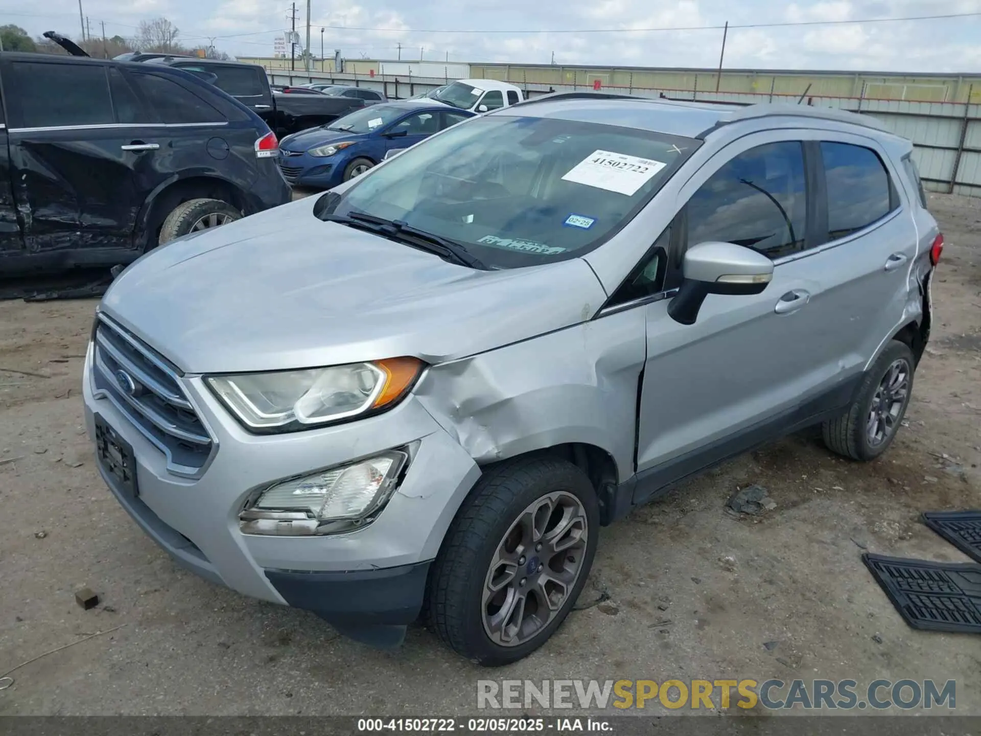 2 Photograph of a damaged car MAJ6S3KL1KC267698 FORD ECOSPORT 2019