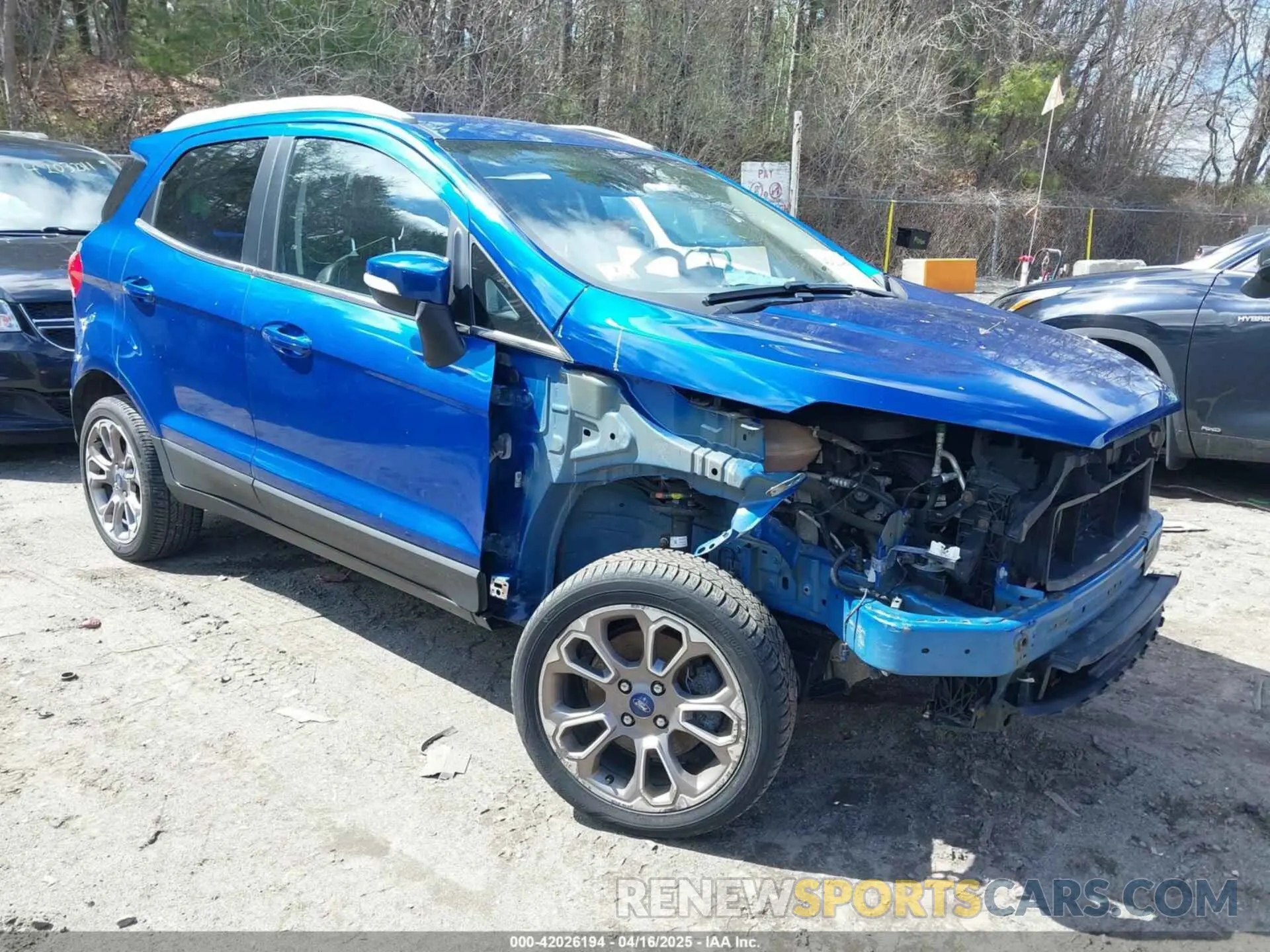 1 Photograph of a damaged car MAJ6S3KL2KC293999 FORD ECOSPORT 2019