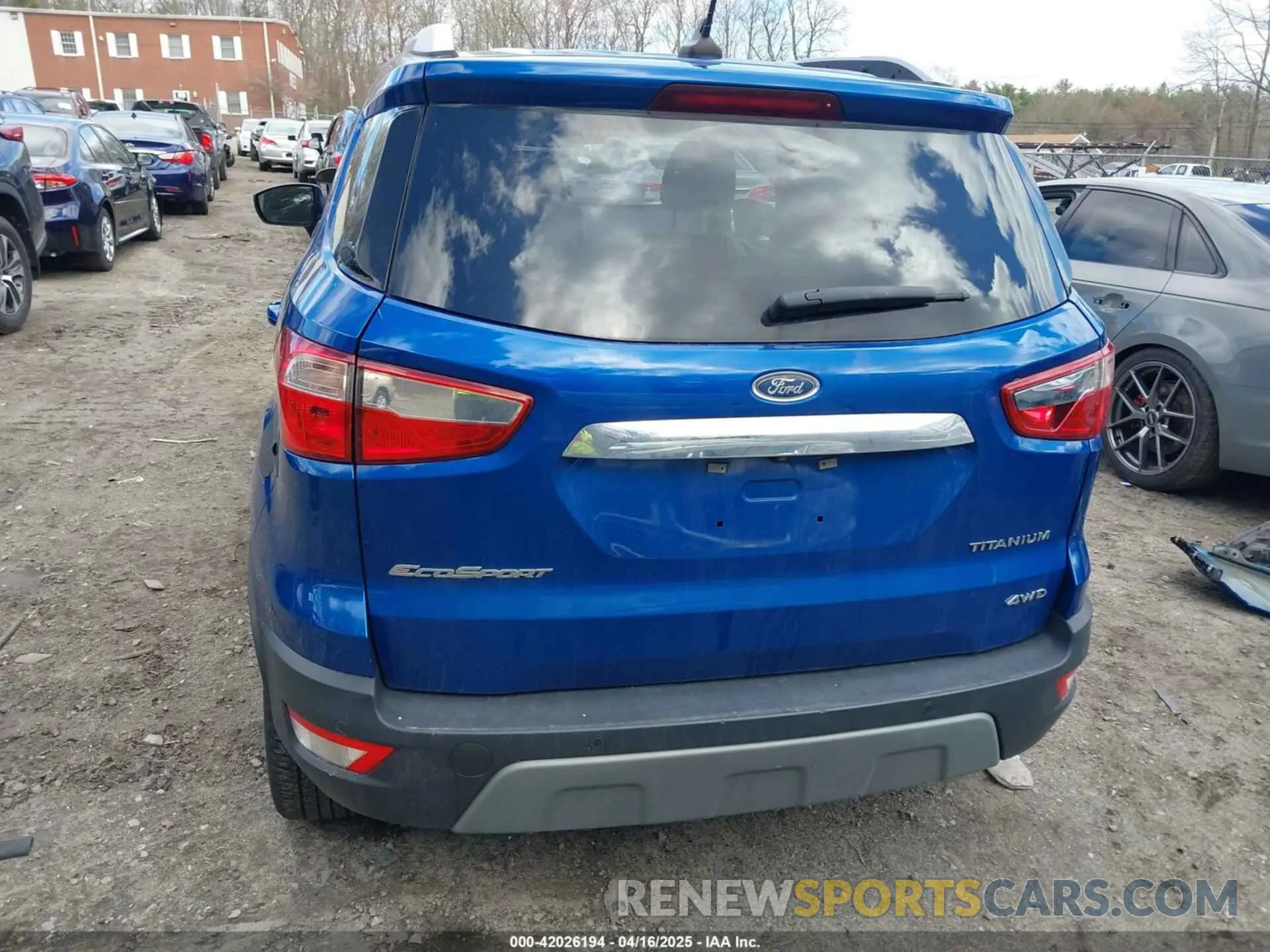 16 Photograph of a damaged car MAJ6S3KL2KC293999 FORD ECOSPORT 2019