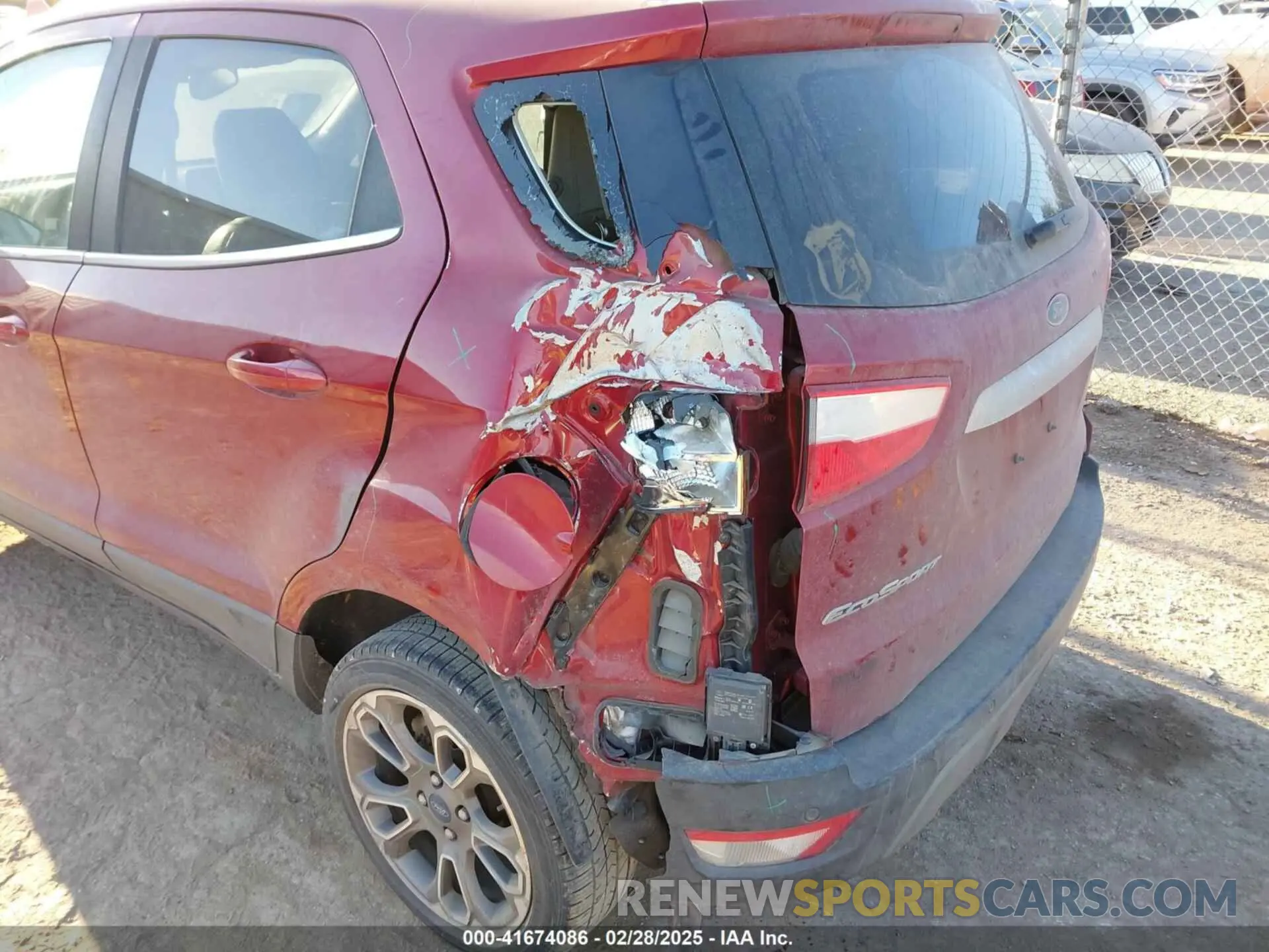 6 Photograph of a damaged car MAJ6S3KL4KC271163 FORD ECOSPORT 2019