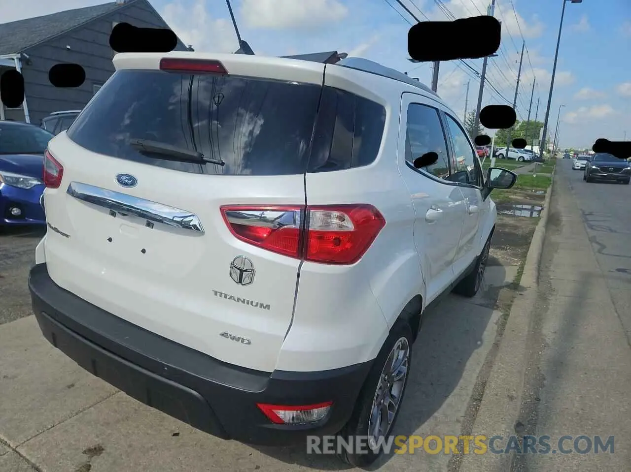 4 Photograph of a damaged car MAJ6S3KL4KC280624 FORD ECOSPORT 2019