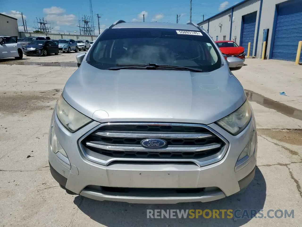 5 Photograph of a damaged car MAJ6S3KL5KC267638 FORD ECOSPORT 2019