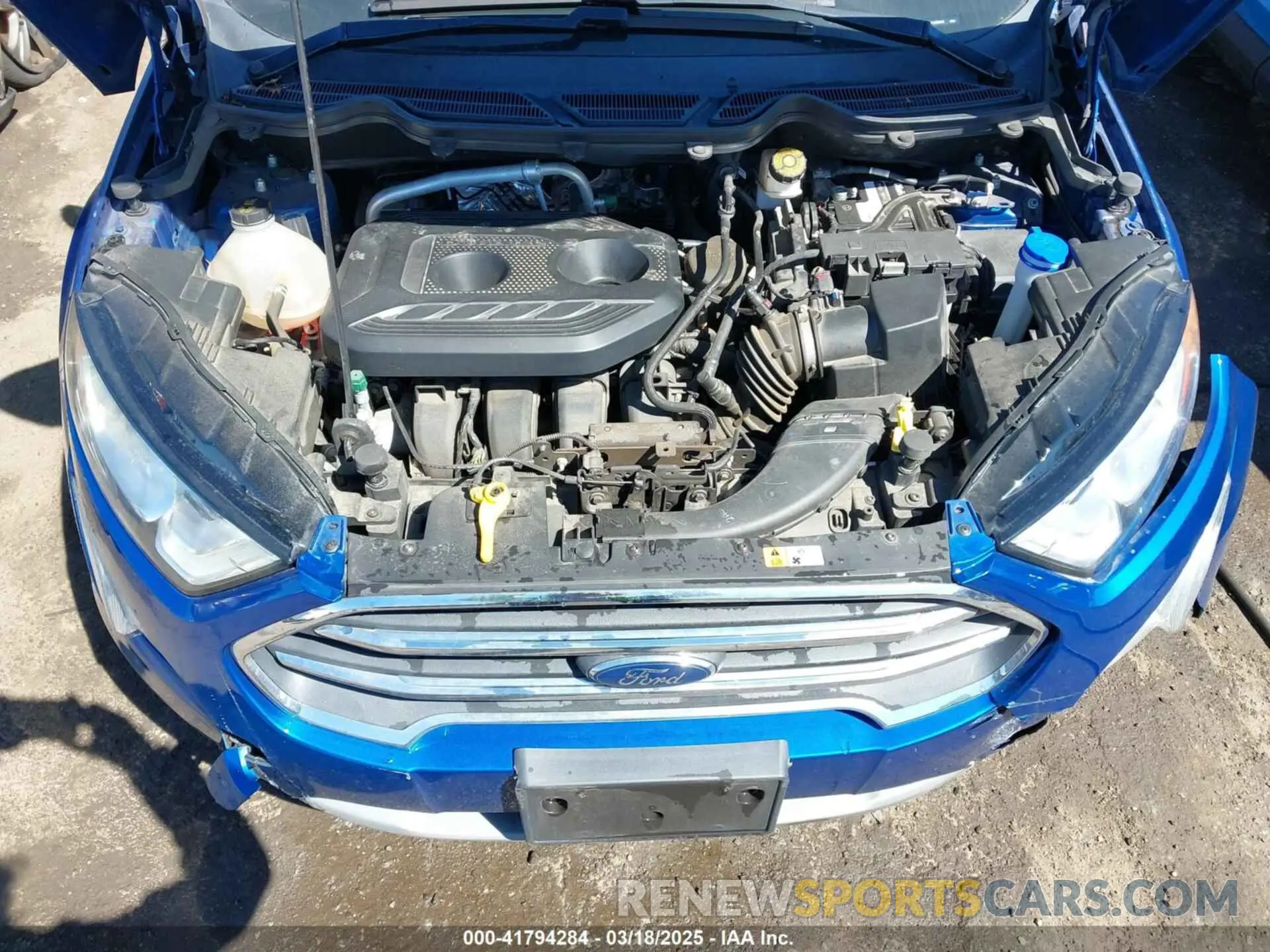10 Photograph of a damaged car MAJ6S3KL7KC256835 FORD ECOSPORT 2019