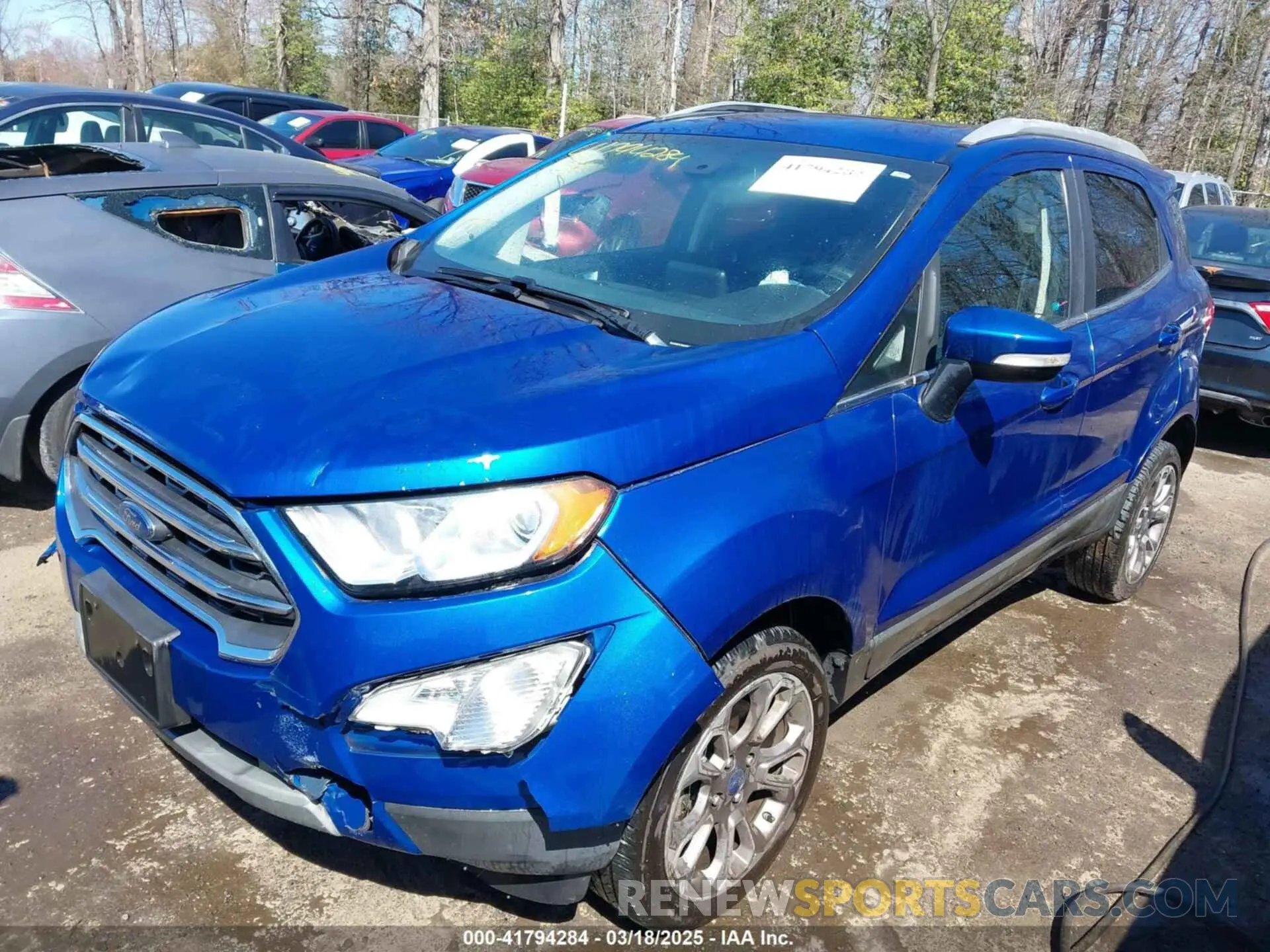 2 Photograph of a damaged car MAJ6S3KL7KC256835 FORD ECOSPORT 2019