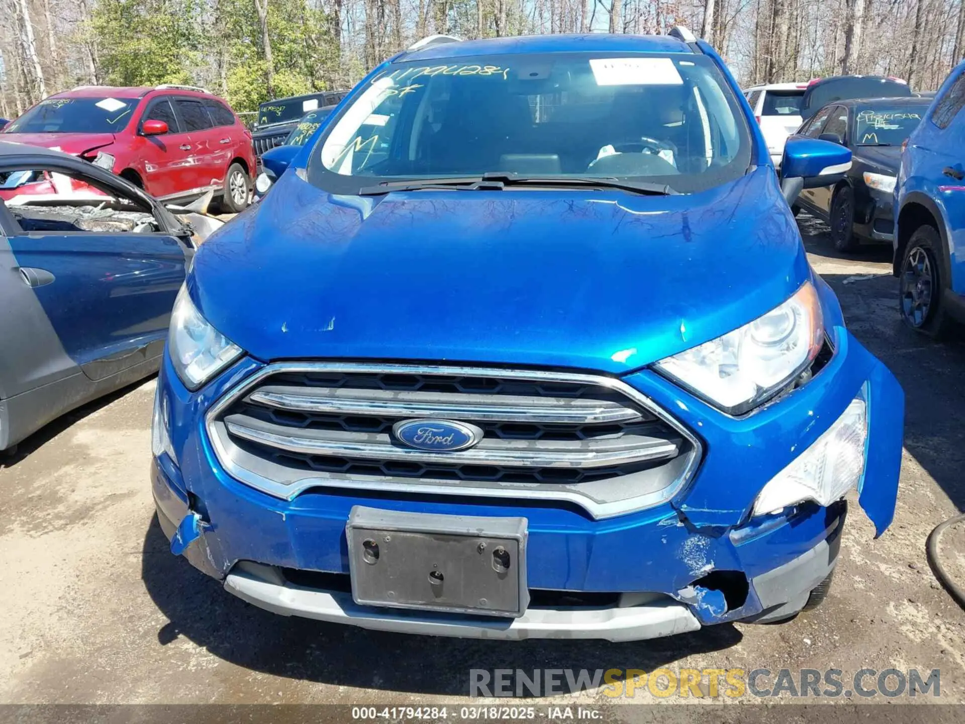 6 Photograph of a damaged car MAJ6S3KL7KC256835 FORD ECOSPORT 2019