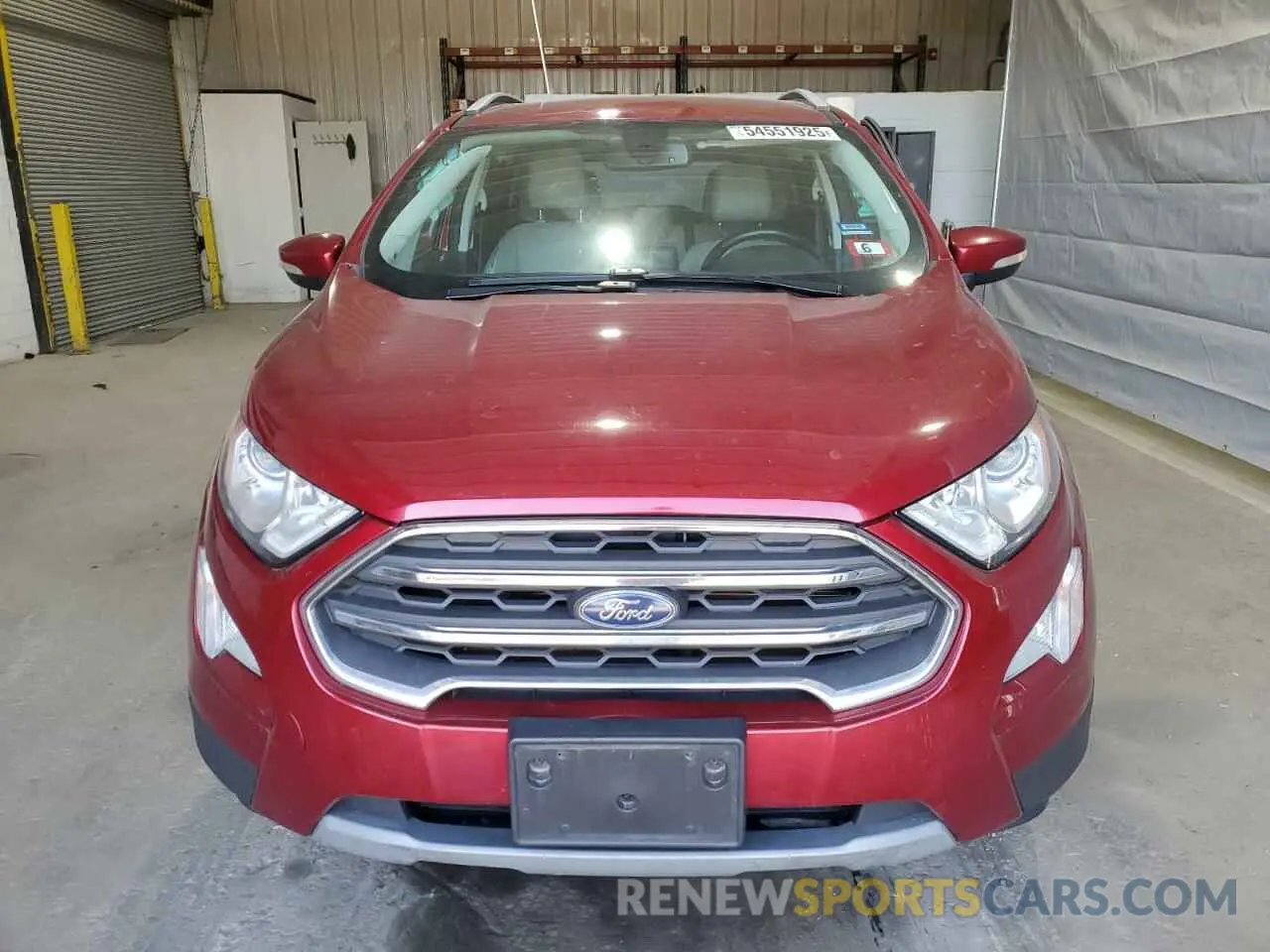 5 Photograph of a damaged car MAJ6S3KL7KC260254 FORD ECOSPORT 2019