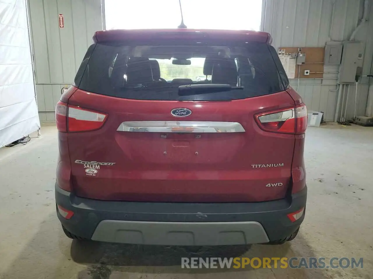 6 Photograph of a damaged car MAJ6S3KL7KC260254 FORD ECOSPORT 2019