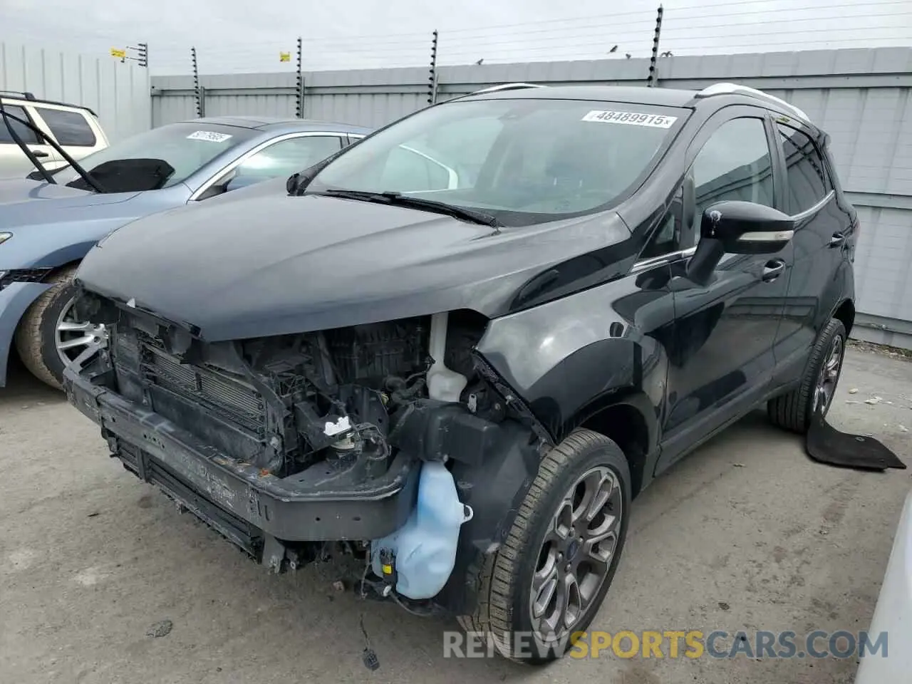 1 Photograph of a damaged car MAJ6S3KL7KC297773 FORD ECOSPORT 2019