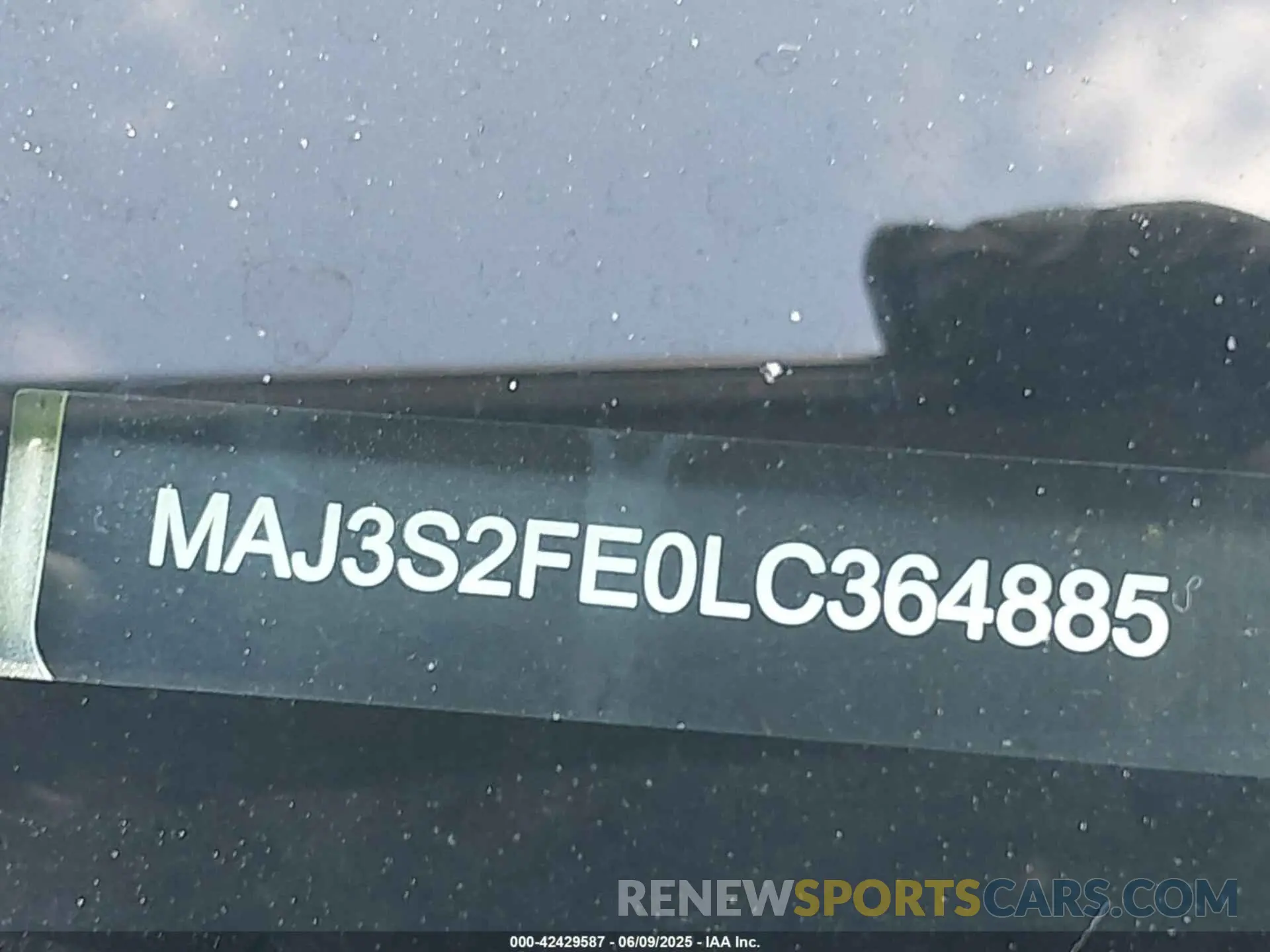 9 Photograph of a damaged car MAJ3S2FE0LC364885 FORD ECOSPORT 2020