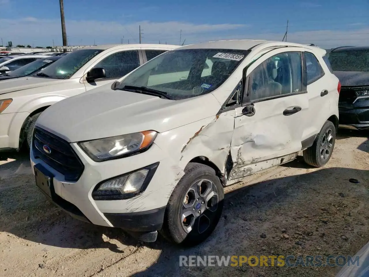 1 Photograph of a damaged car MAJ3S2FE5LC341313 FORD ECOSPORT 2020