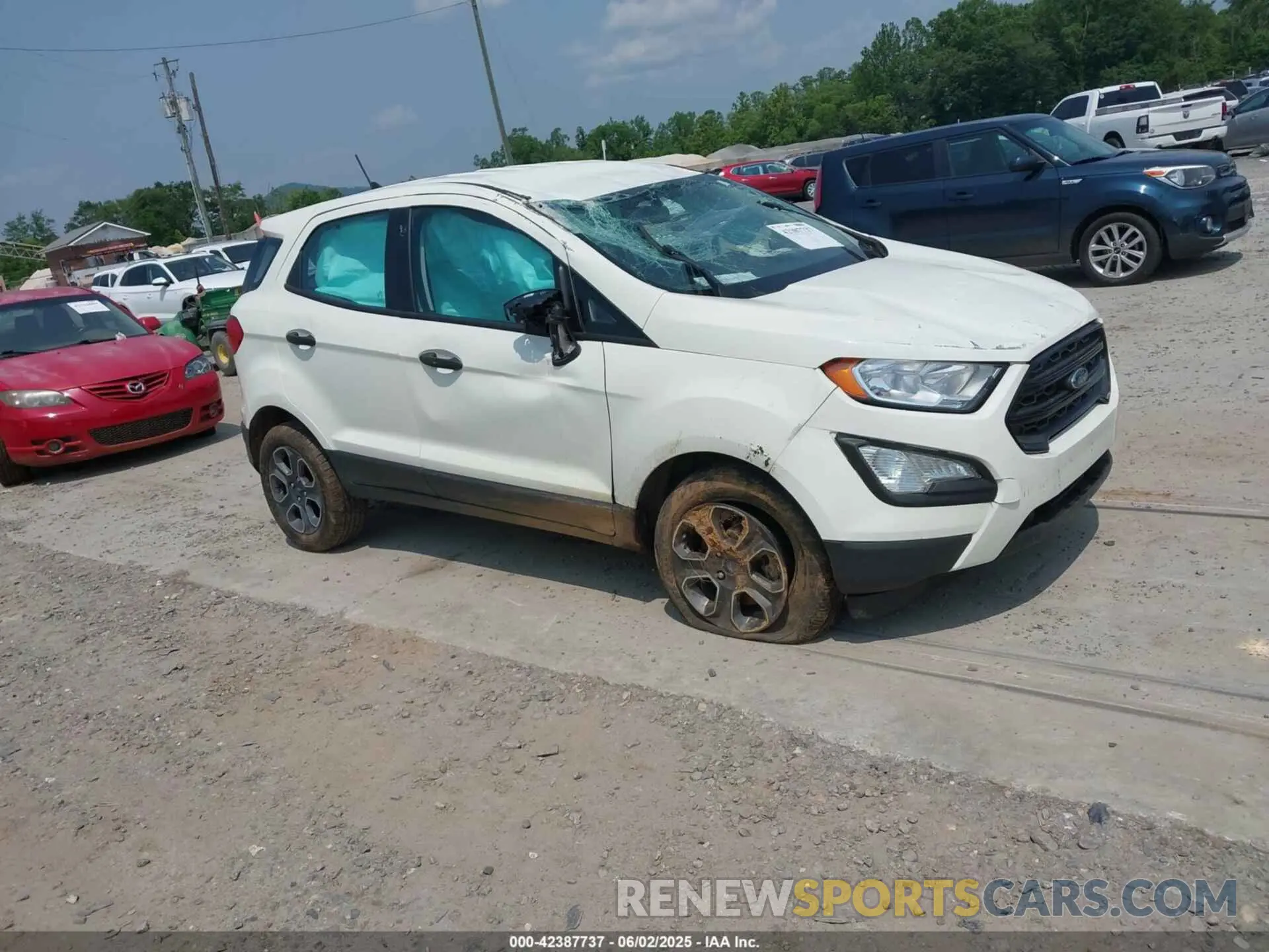 1 Photograph of a damaged car MAJ3S2FEXLC393682 FORD ECOSPORT 2020