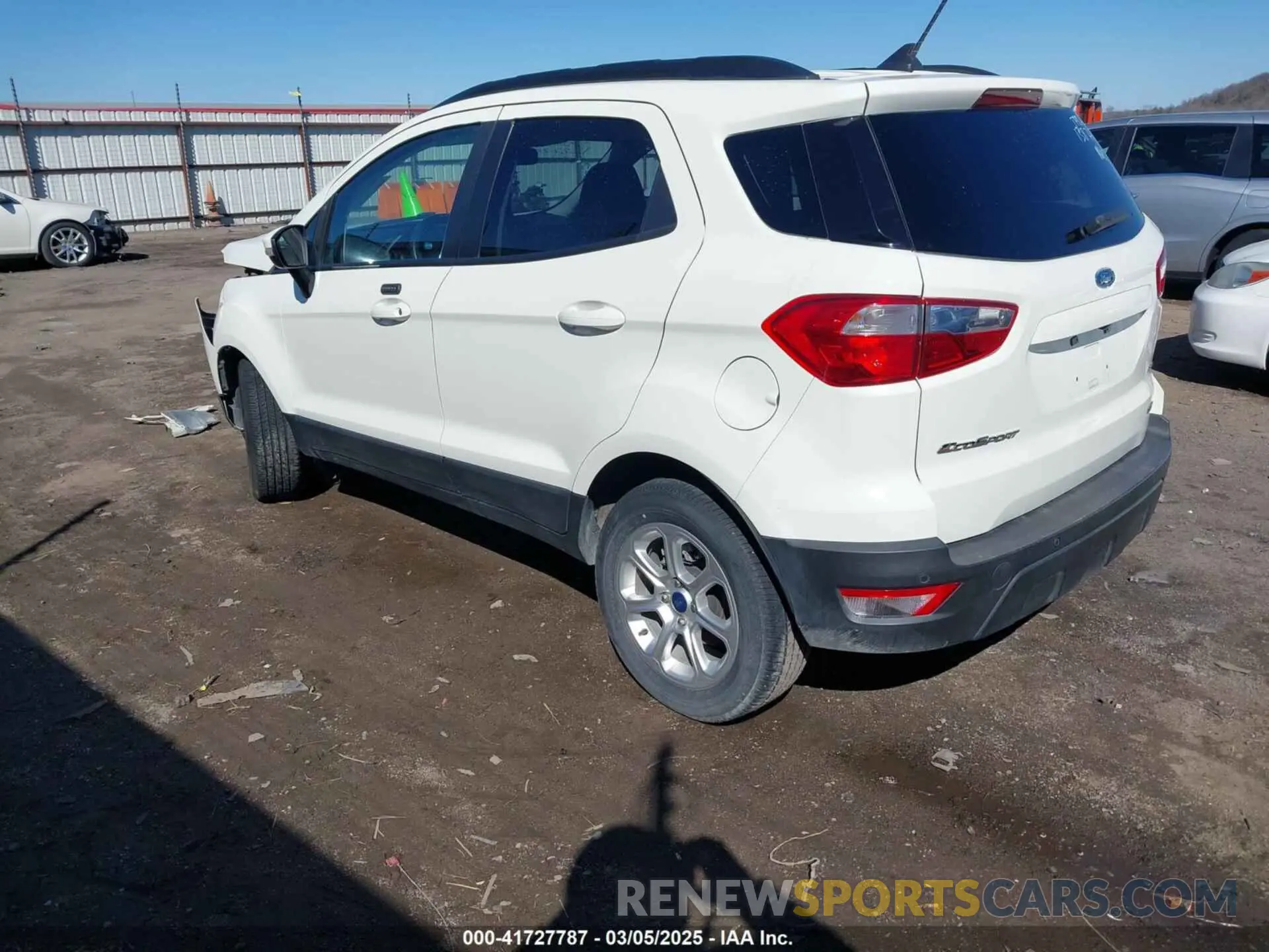 3 Photograph of a damaged car MAJ3S2GE0LC322232 FORD ECOSPORT 2020