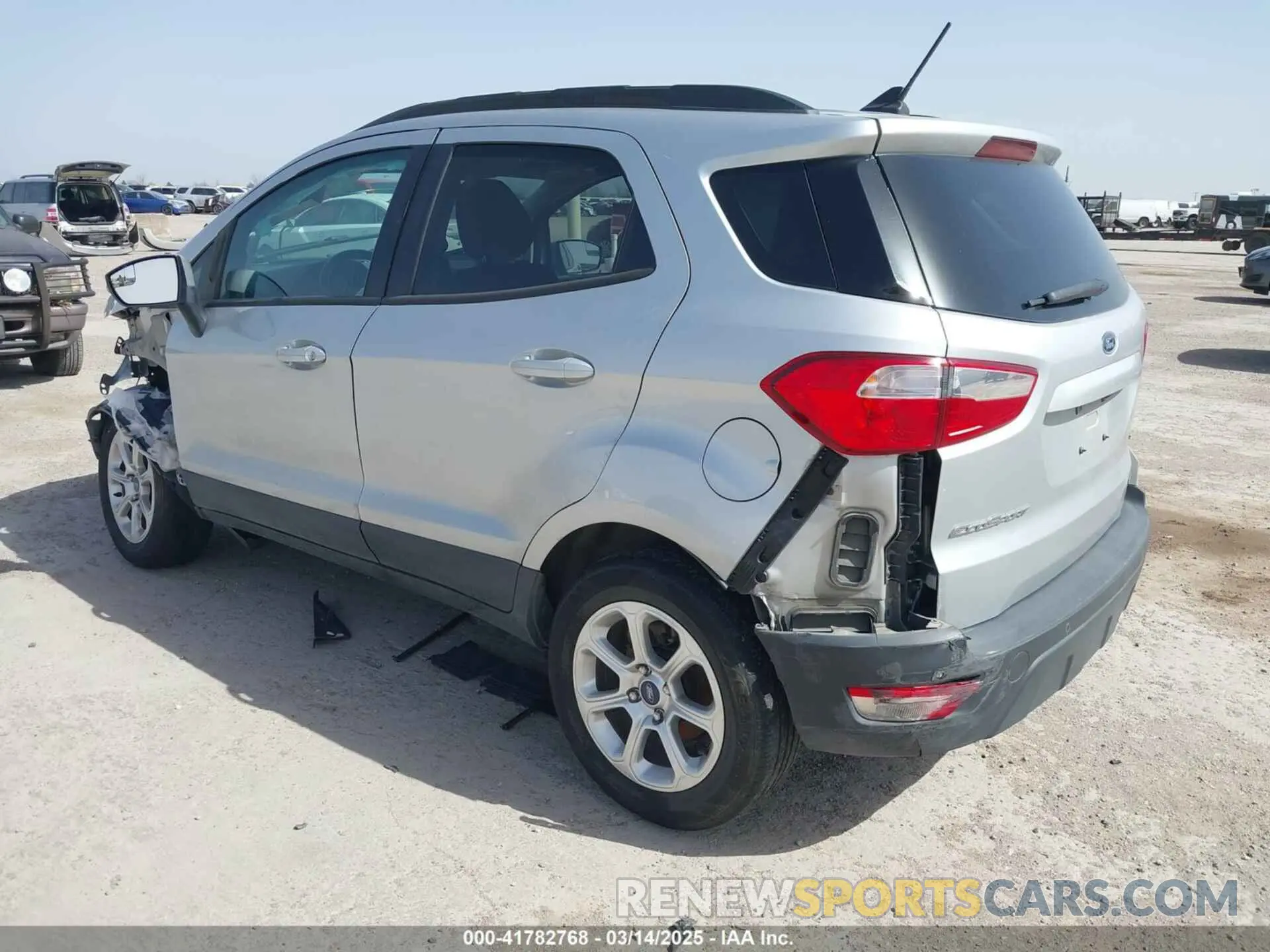 3 Photograph of a damaged car MAJ3S2GE0LC394354 FORD ECOSPORT 2020