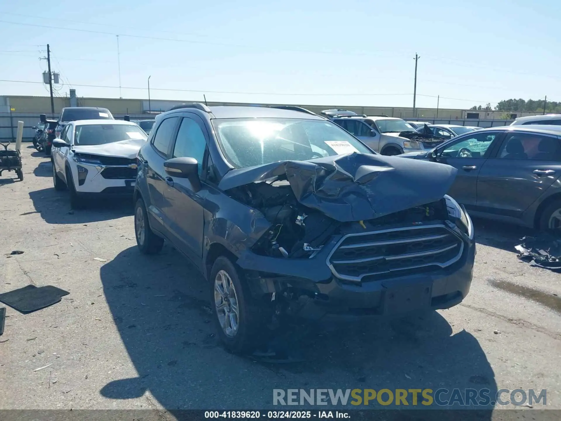 1 Photograph of a damaged car MAJ3S2GE1LC324829 FORD ECOSPORT 2020