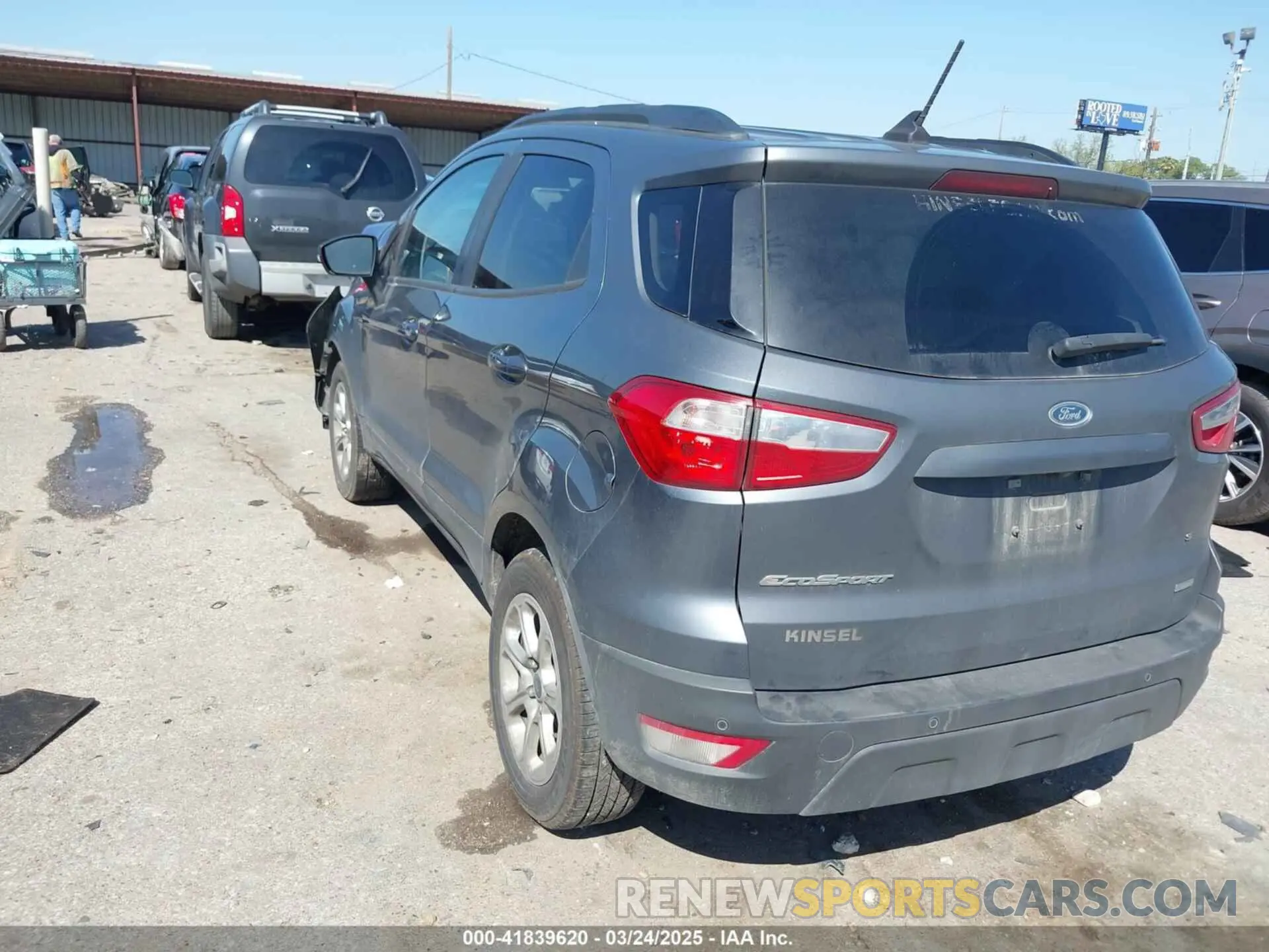 3 Photograph of a damaged car MAJ3S2GE1LC324829 FORD ECOSPORT 2020