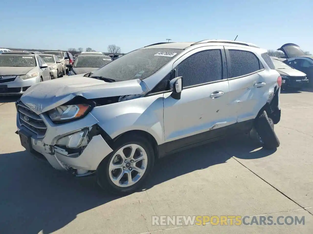 1 Photograph of a damaged car MAJ3S2GE2LC361047 FORD ECOSPORT 2020