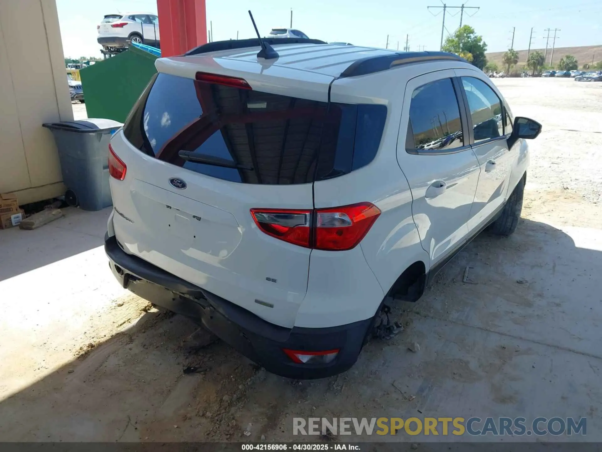 4 Photograph of a damaged car MAJ3S2GE3LC319406 FORD ECOSPORT 2020