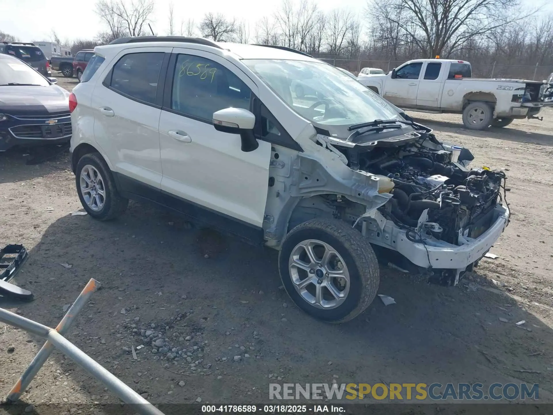 1 Photograph of a damaged car MAJ3S2GE5LC347854 FORD ECOSPORT 2020